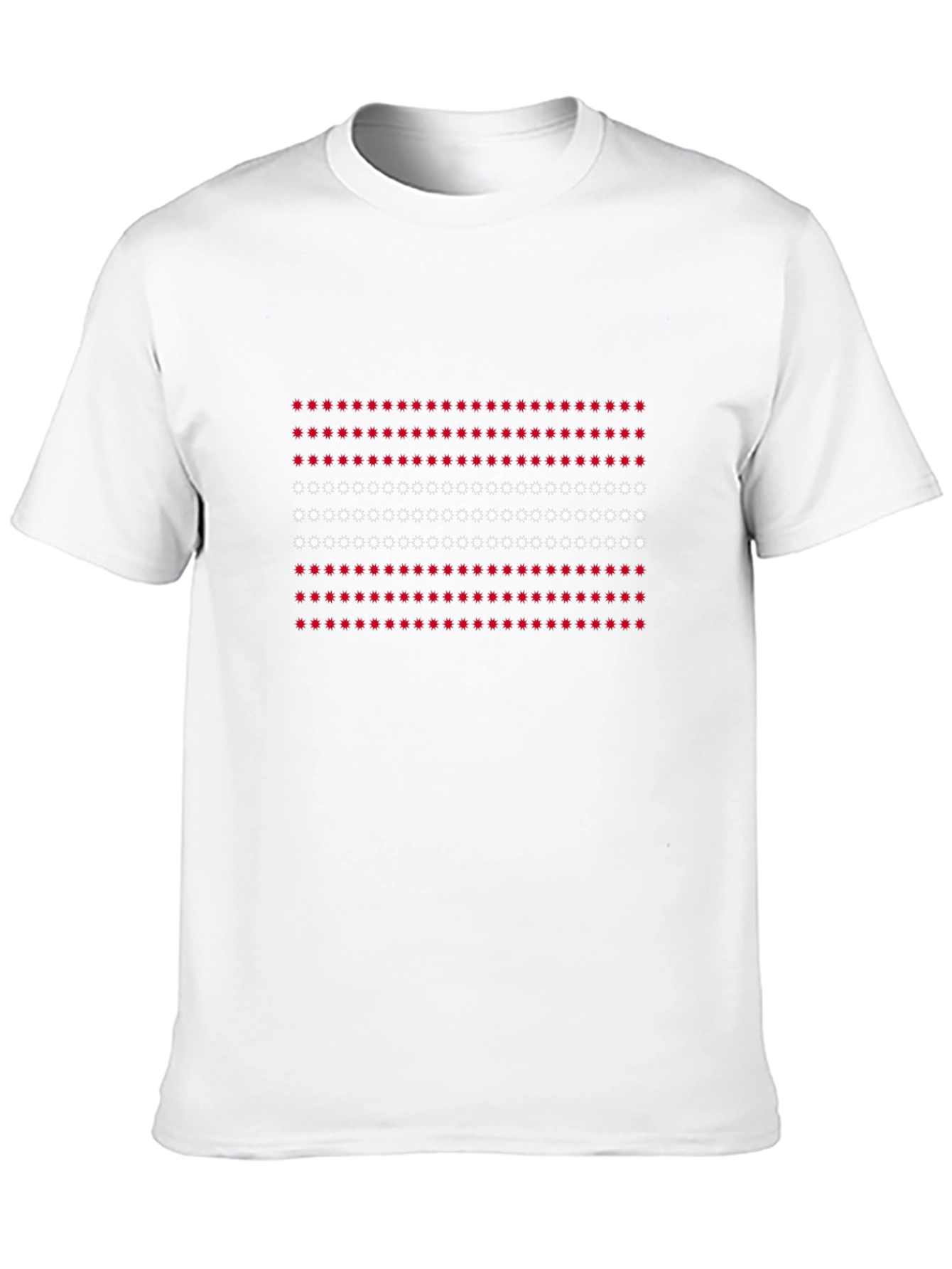 Black Red and White Dots Tee view 10