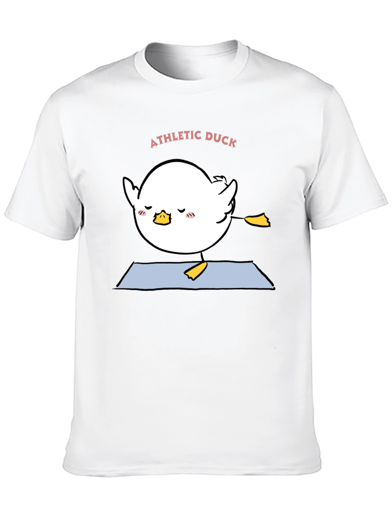 Black Athletic Duck Yoga T-Shirt - Black view 10