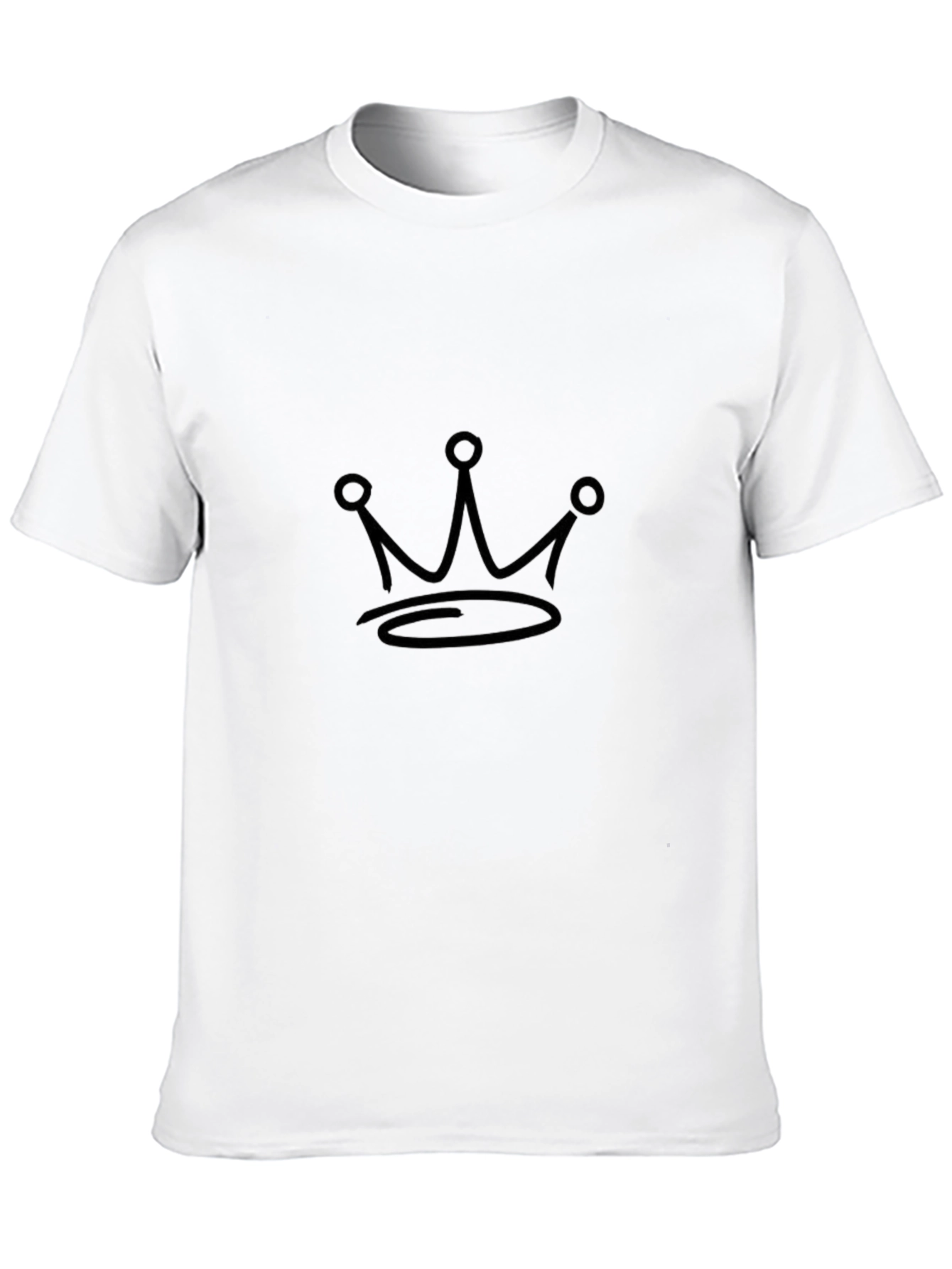 Black Crown Graphic Tee - Men's Black T-Shirt view 10