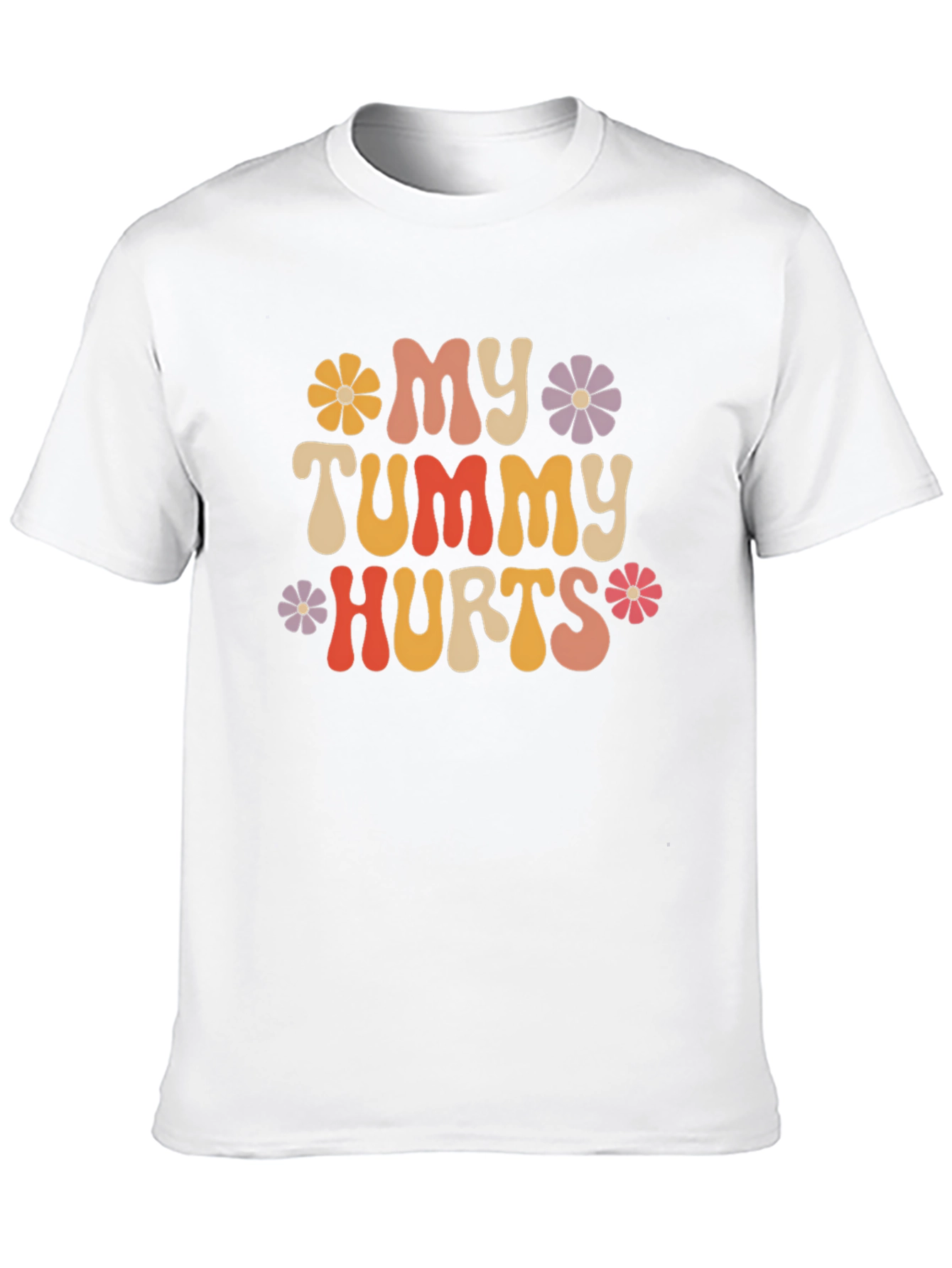 Black My Tummy Hurts Graphic Tee - Funny Shirt view 10