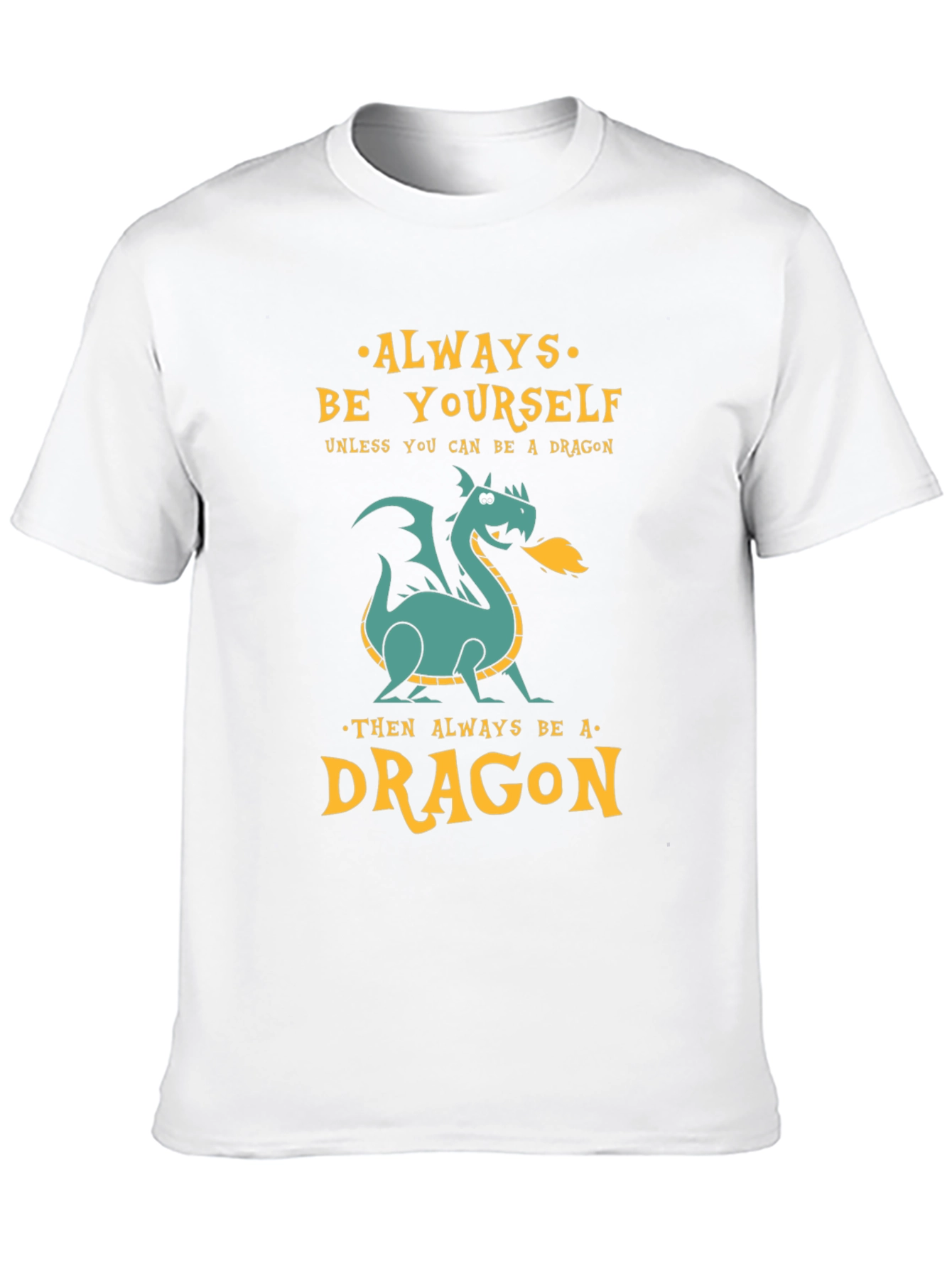 Black Always Be a Dragon Graphic Tee - Unique Design view 10