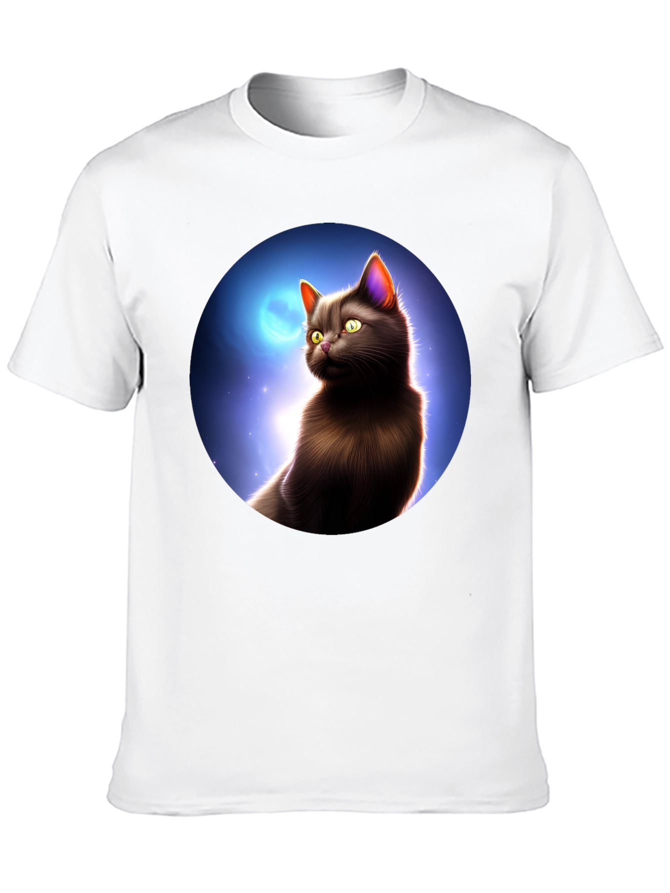 Black Black Cat Moon T-Shirt view 10