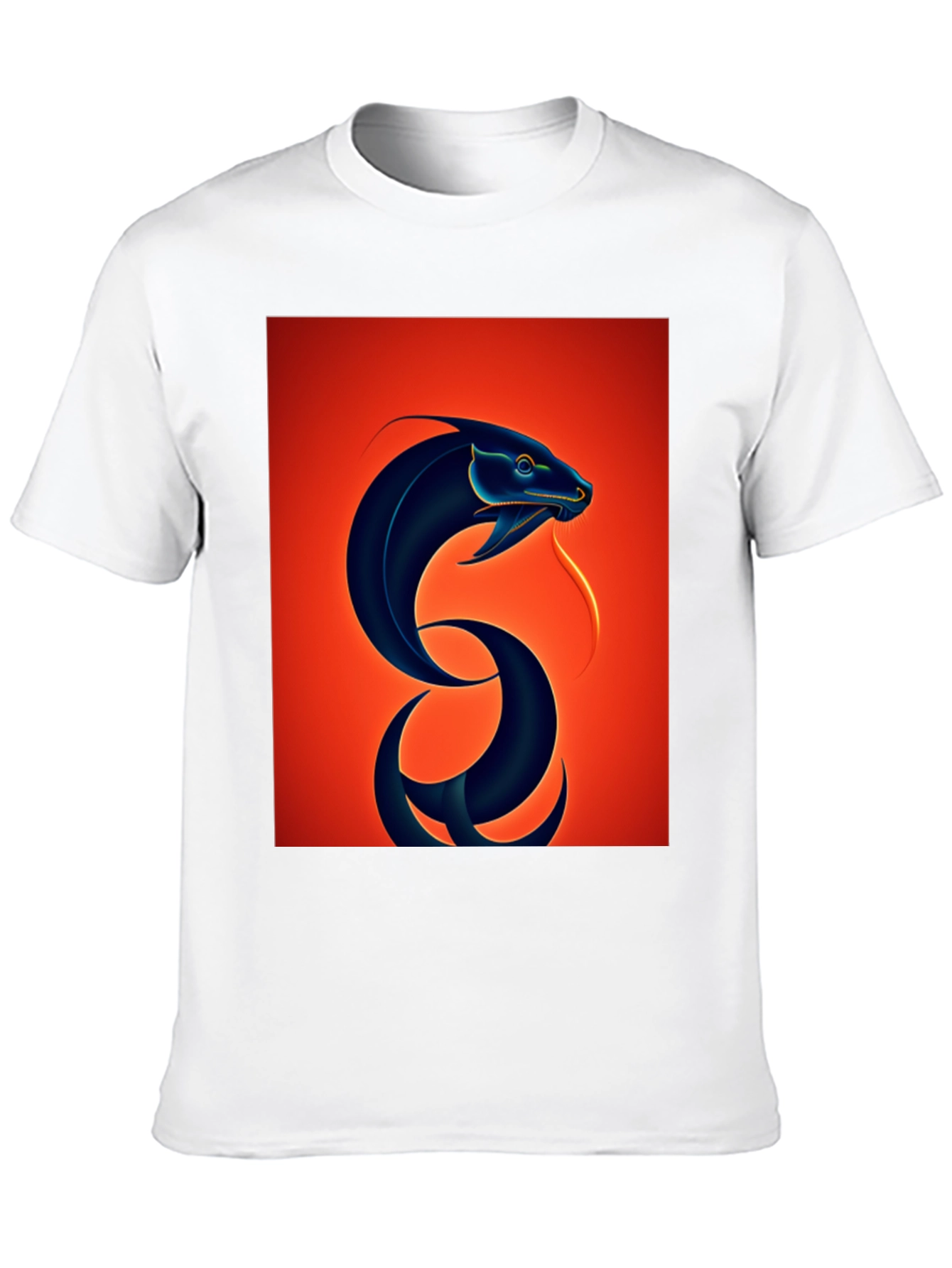 Black Snake Graphic Tee - Bold Serpent Design view 10