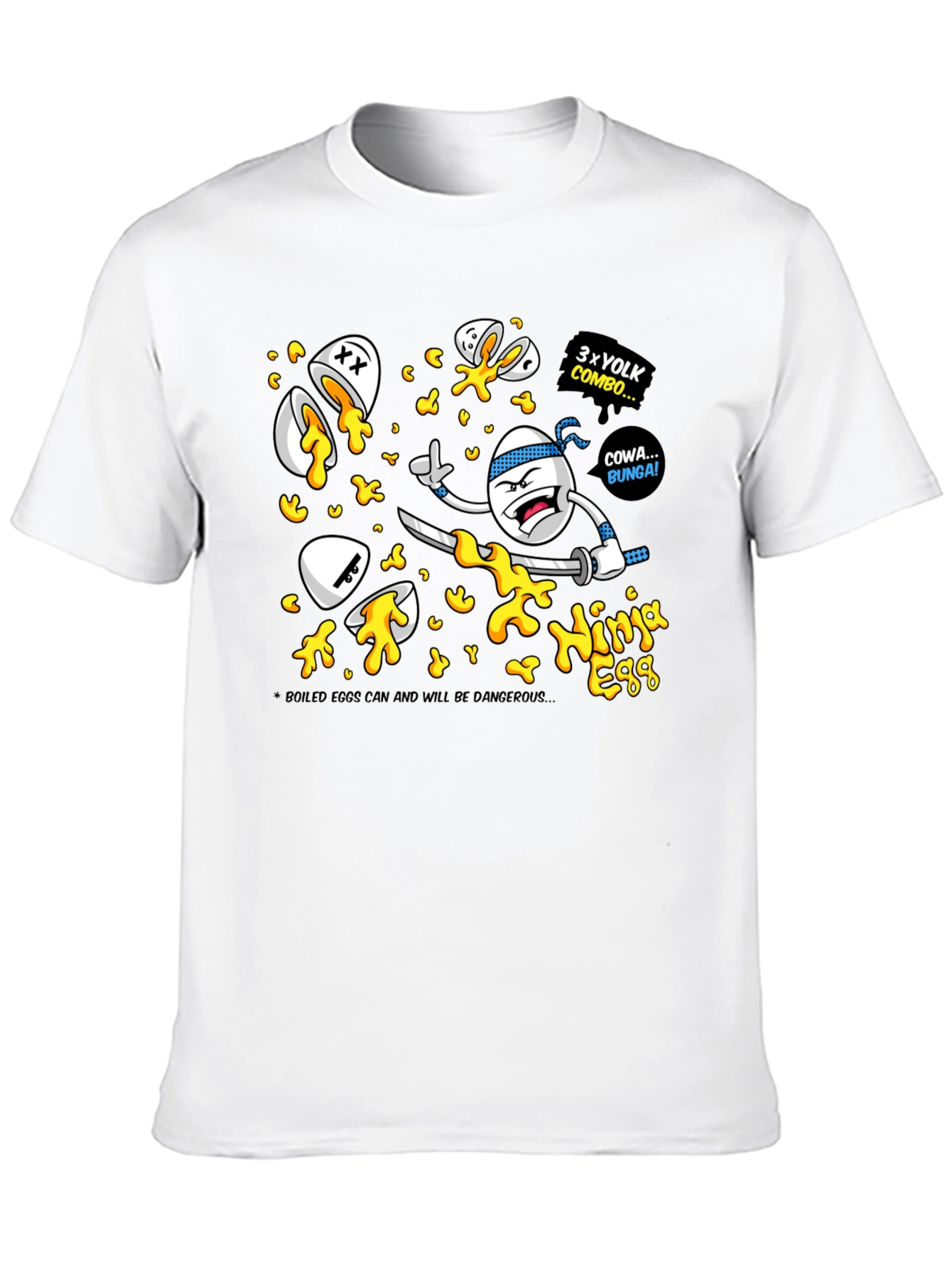 Black Ninja Egg Graphic T-Shirt view 10