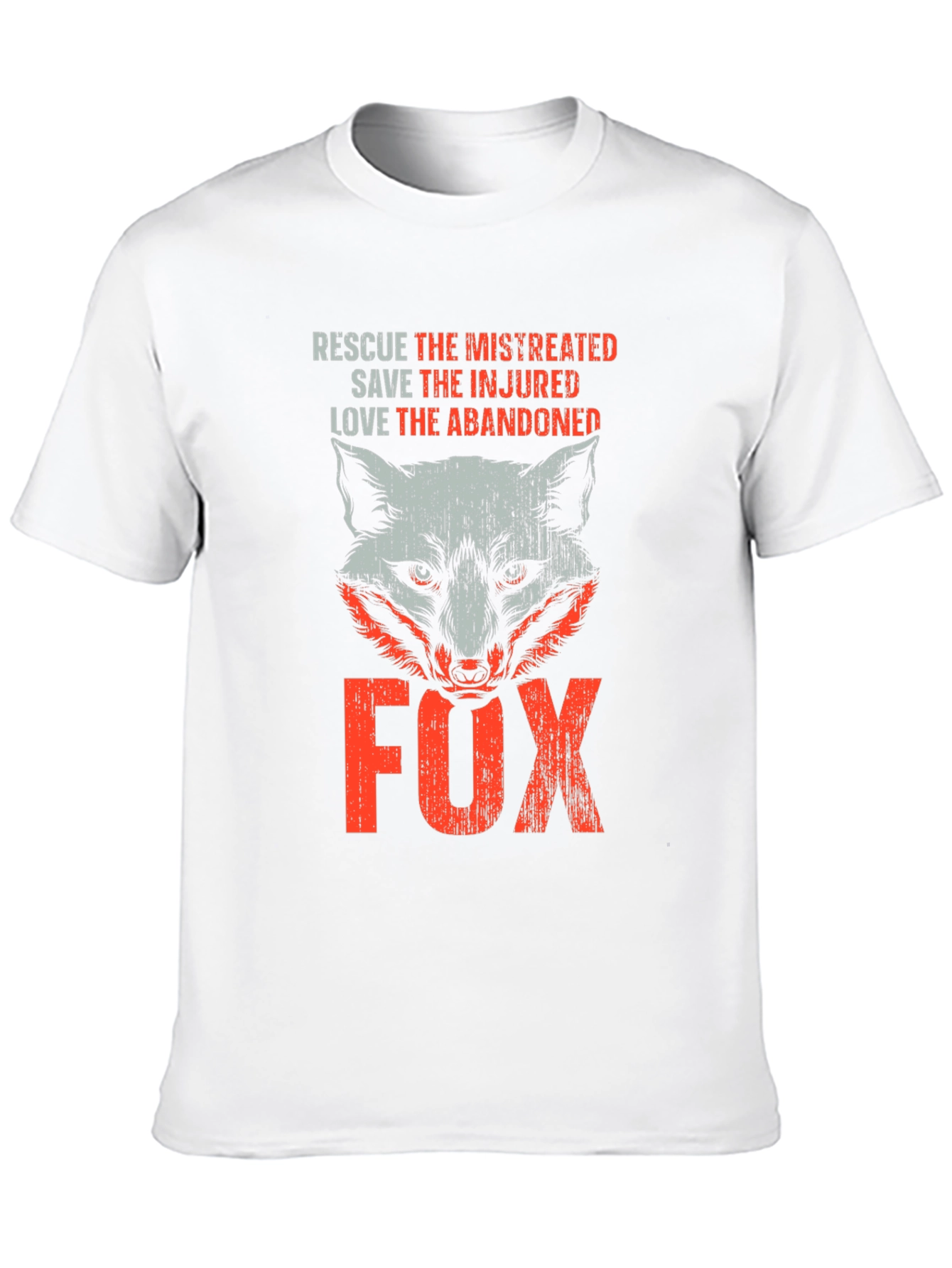 Black Rescue Fox Graphic T-Shirt - Animal Lover Tee view 10