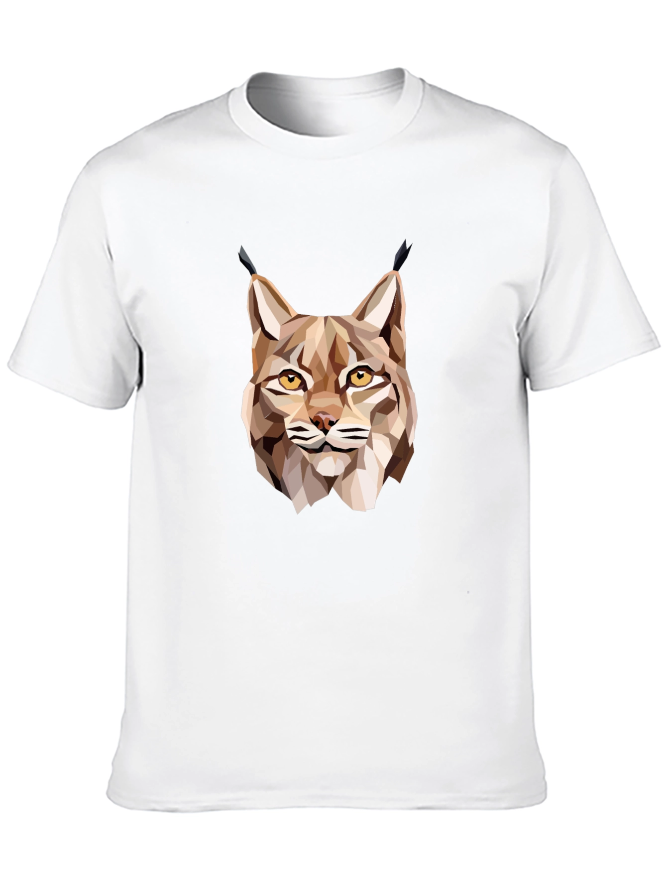 Black Geometric Lynx Graphic T-Shirt - Black view 10