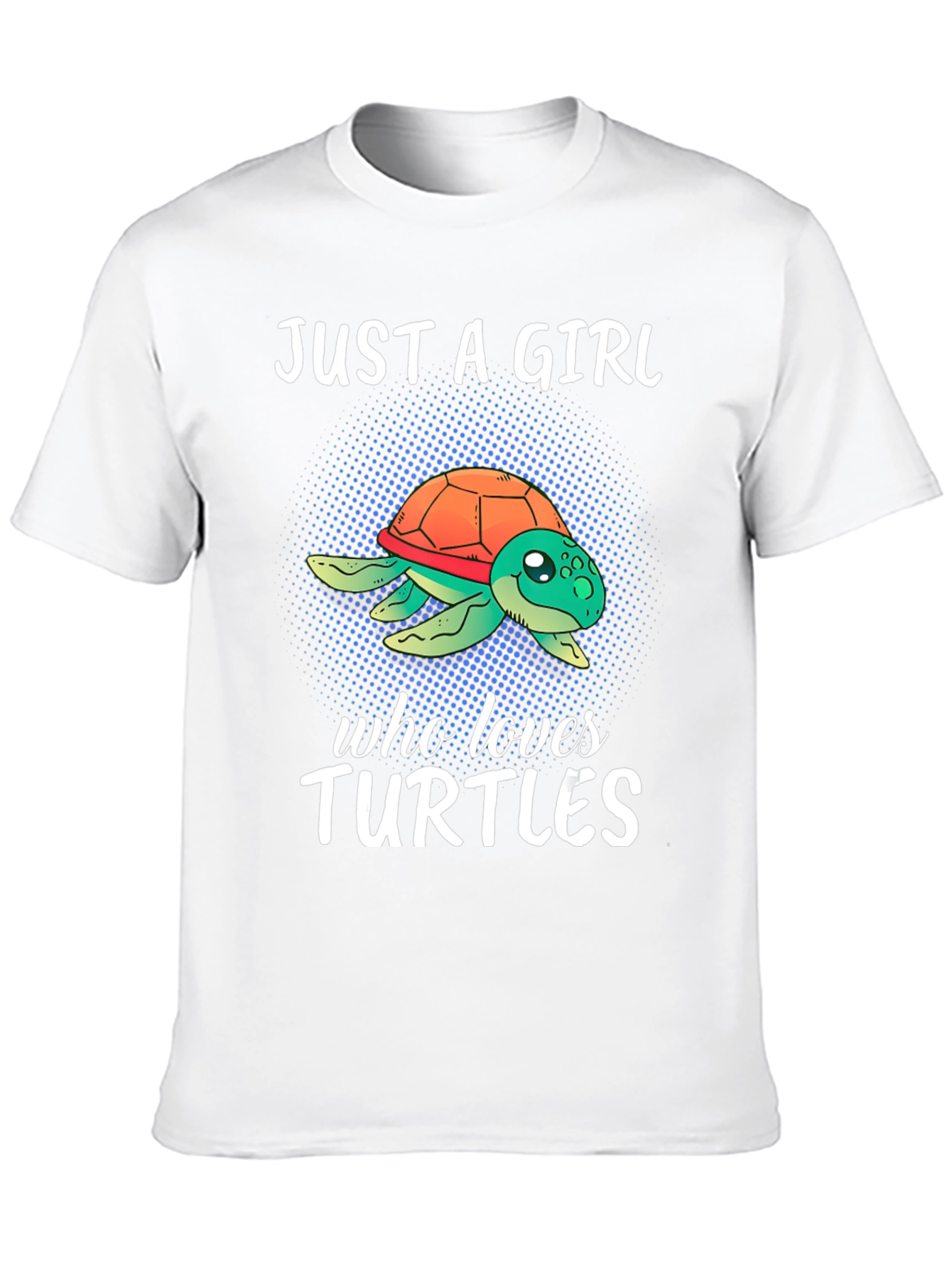 Black Just A Girl Who Loves Turtles T-Shirt view 10