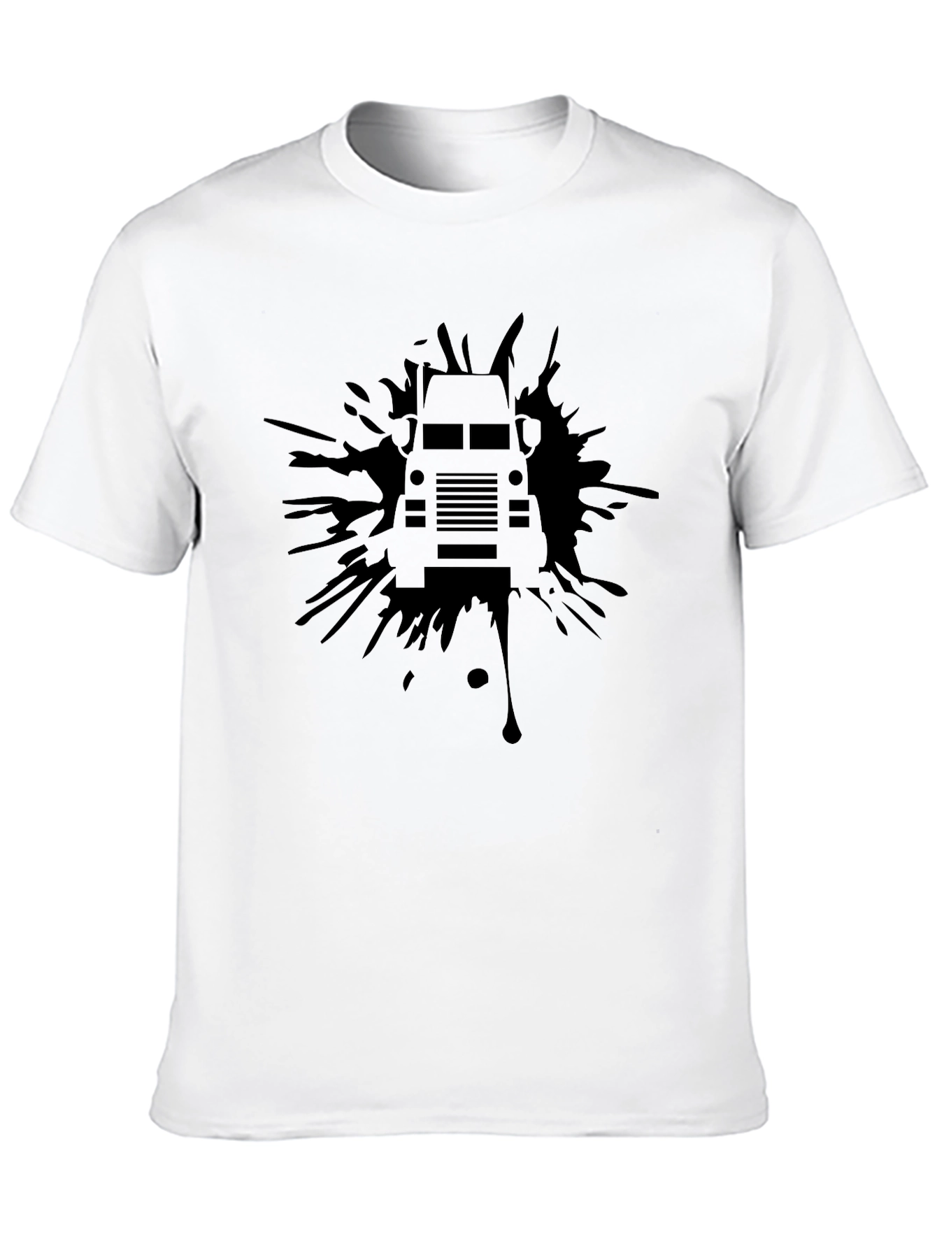 Black Black Truck Splatter Graphic T-Shirt view 10