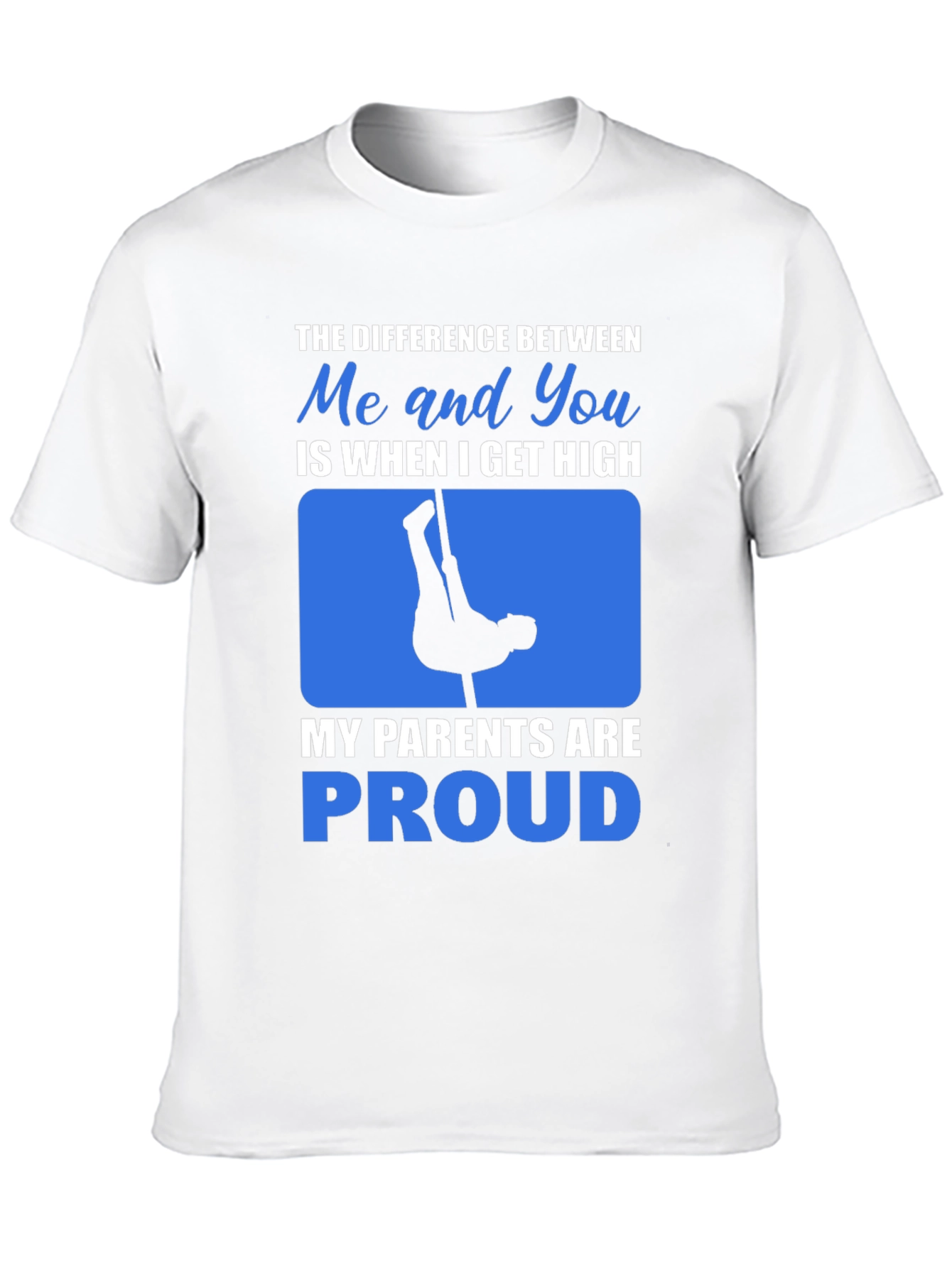 Black Funny Pole Dancing T-Shirt: When I Get High My Parents are Proud view 10