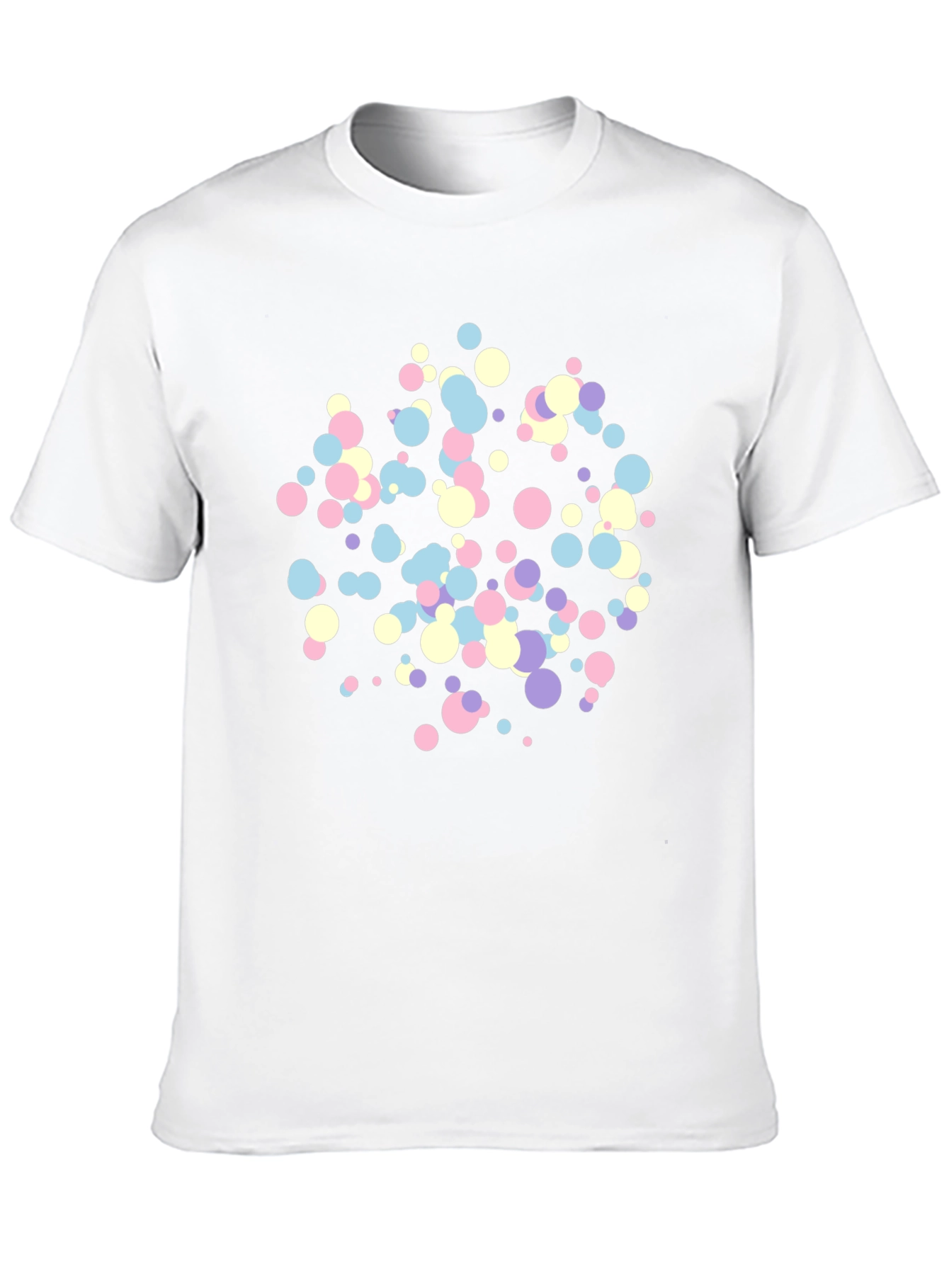 Black Confetti Dot Black T-Shirt view 10