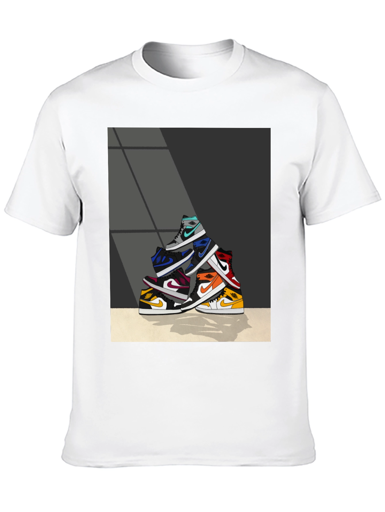 Sneaker Stack Graphic Tee - Stylish & Unique - 10