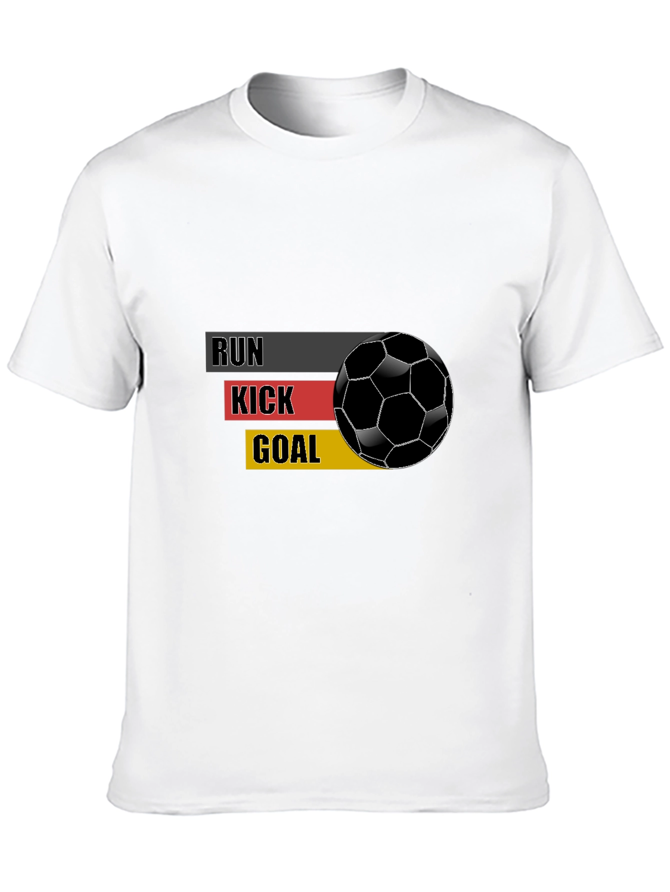 Run Kick Goal Soccer Graphic T-Shirt - 10