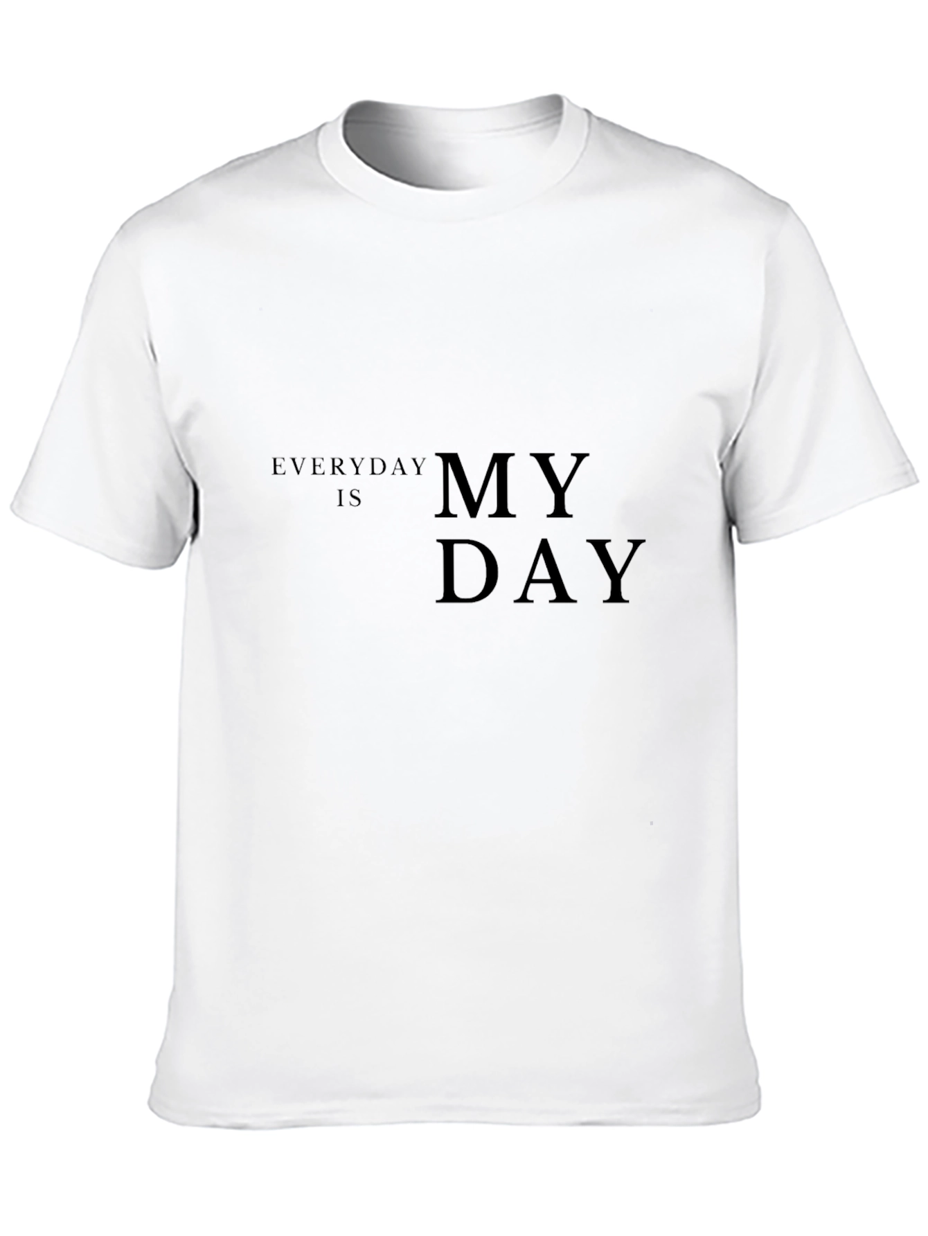 Black Everyday Is My Day Graphic Tee - Black view 10