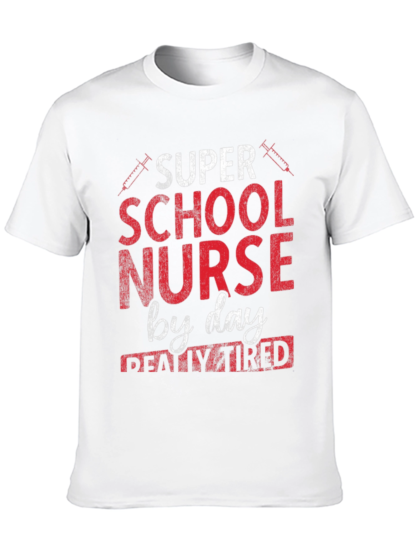 Black Super School Nurse T-Shirt view 10