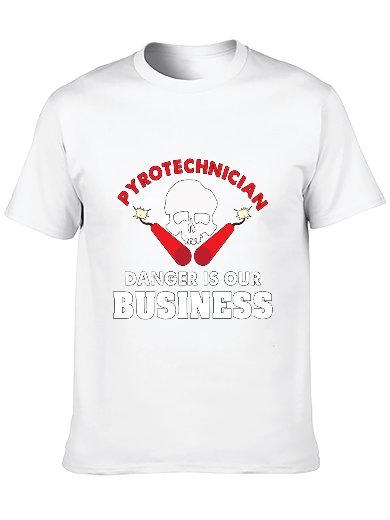 Black Pyrotechnician Danger is Our Business T-Shirt view 10