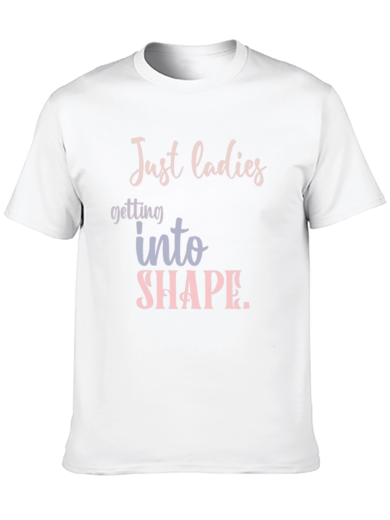 Black Just Ladies T-Shirt: Getting Into Shape Tee view 10