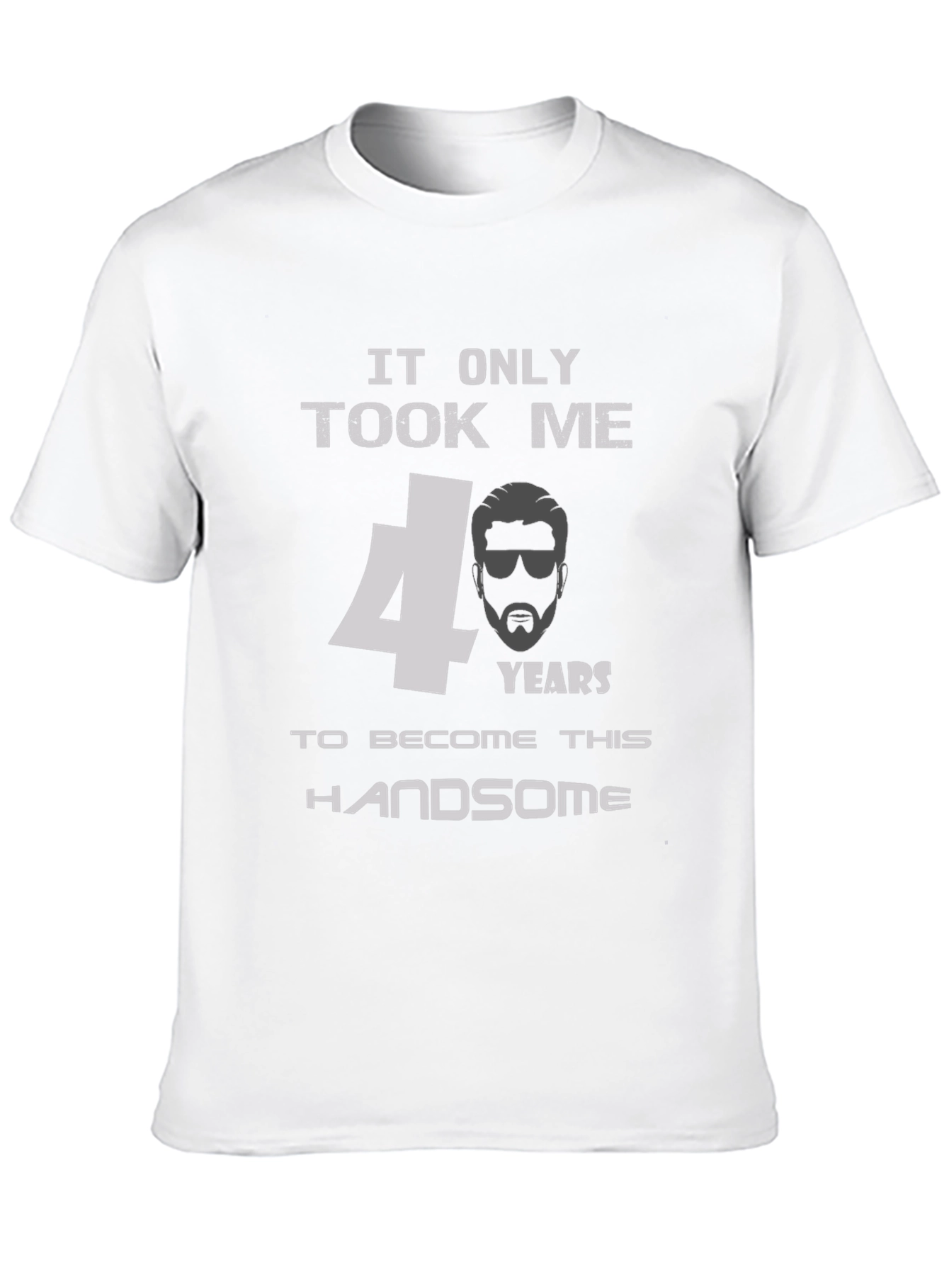 Black Handsome 40th Birthday Men's T-Shirt view 10