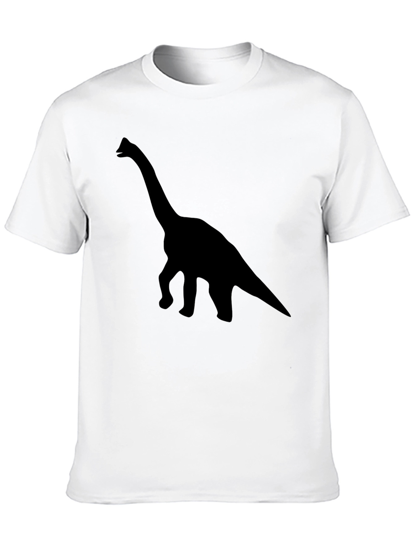 Black Dino Silhouette Tee - Stylish Black Cotton Shirt view 10