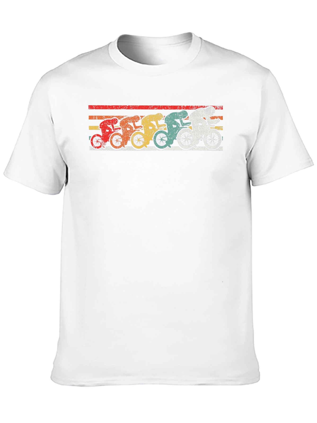 Black Retro Cycling T-Shirt - Vintage Biker Design view 10