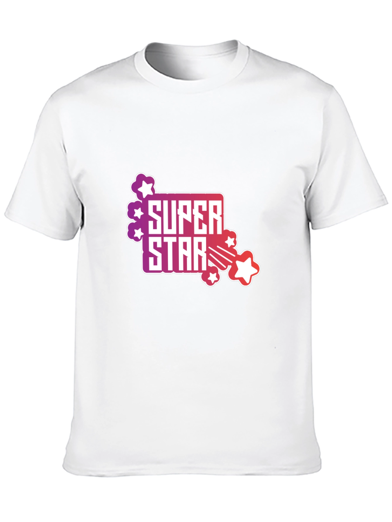 Black Super Star Graphic Tee - Men's Black T-Shirt view 10