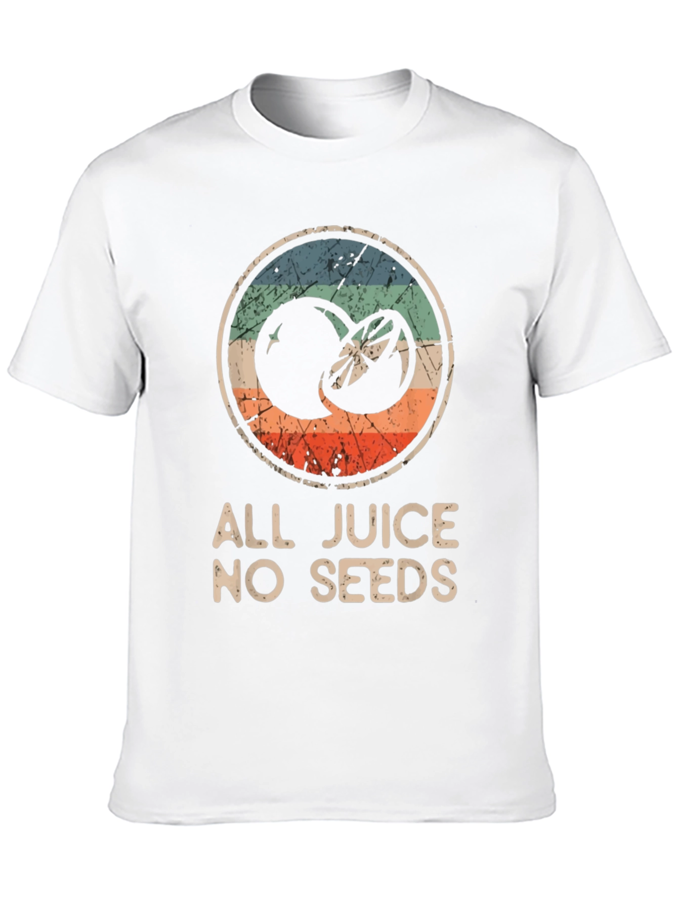 Black All Juice No Seeds T-Shirt - Funny Fruit Graphic Tee view 10