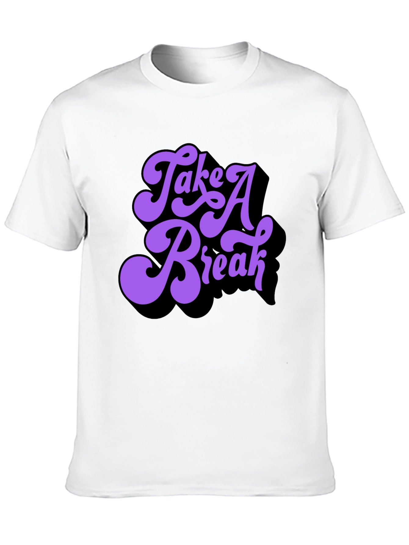 Black Take a Break Graphic T-Shirt - Retro Style view 10