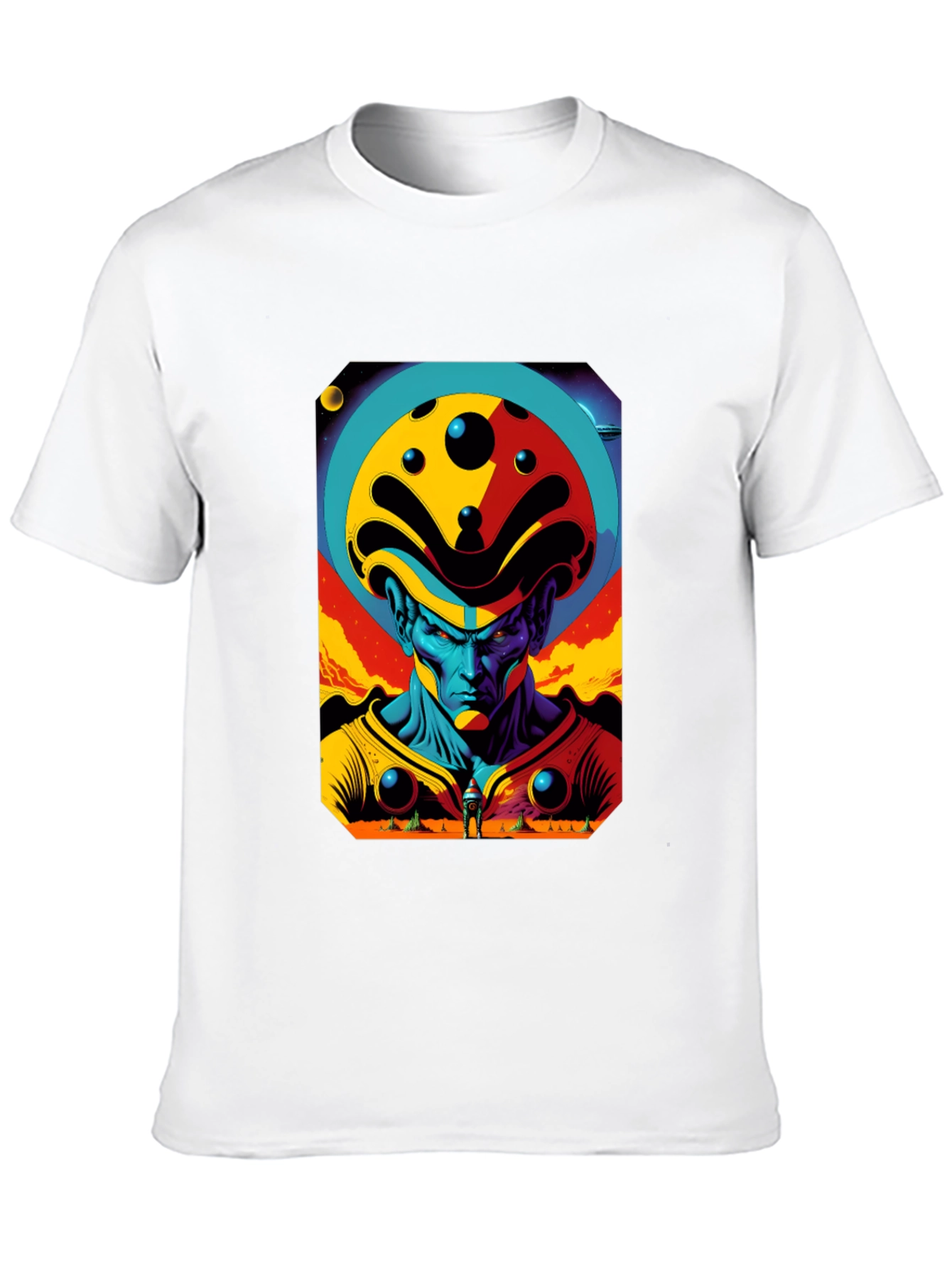 Black Retro Sci-Fi Alien Graphic Tee - Modern Comfort view 10