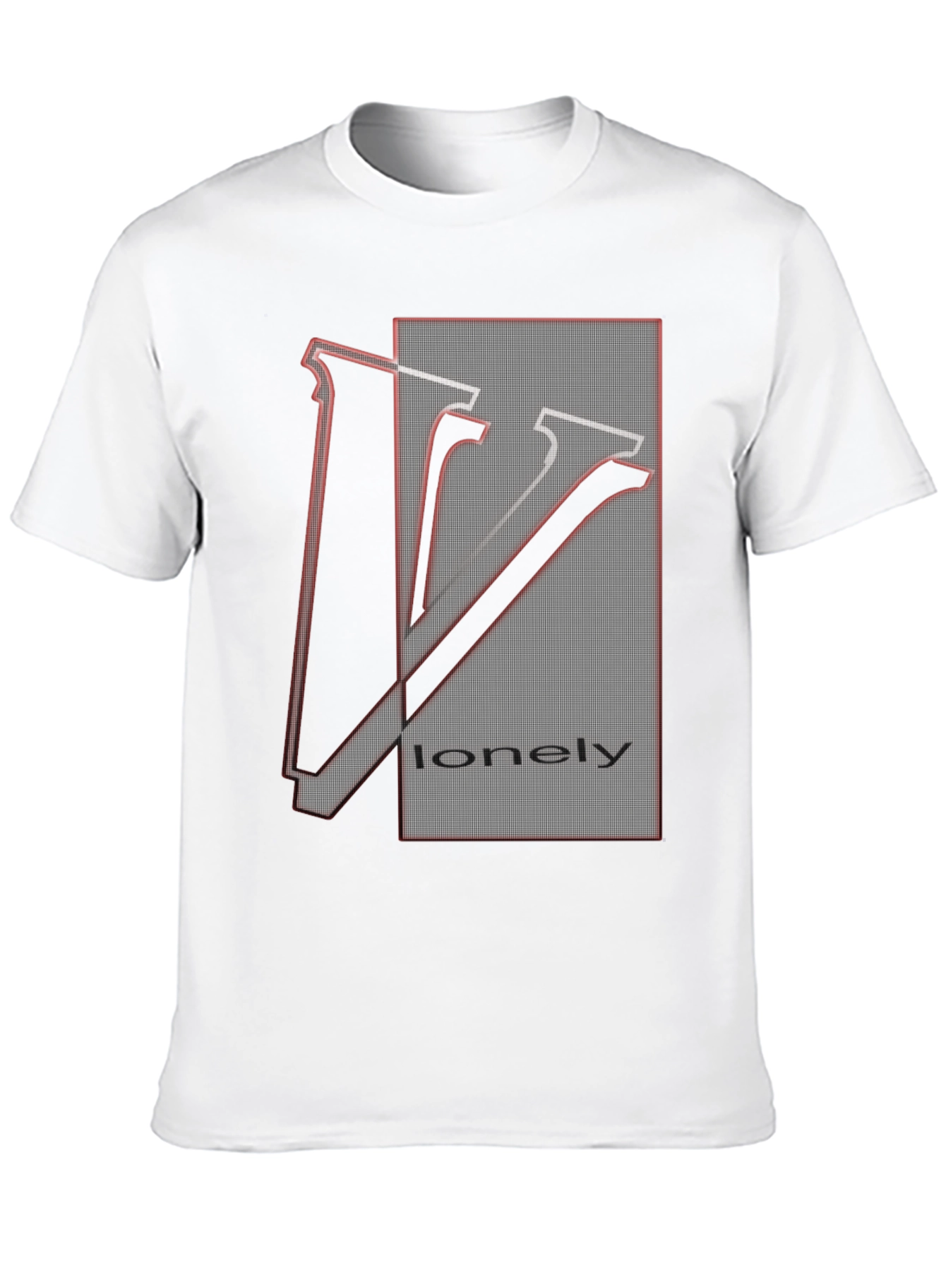 Black Lonely Graphic Tee - Unique Design, Soft Cotton Blend view 10