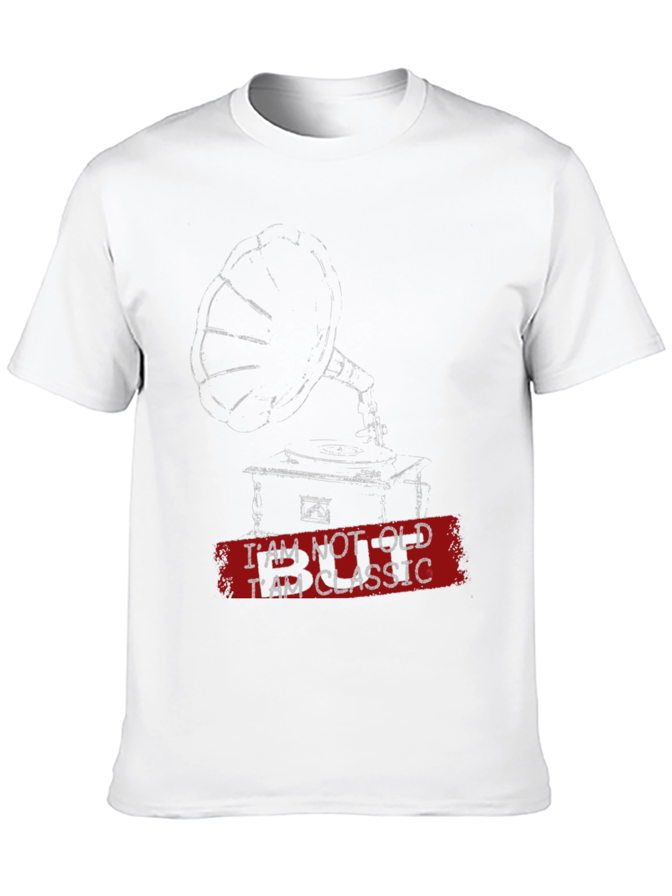 Black Classic Phonograph Graphic Tee - I'm Not Old, I'm Classic view 10