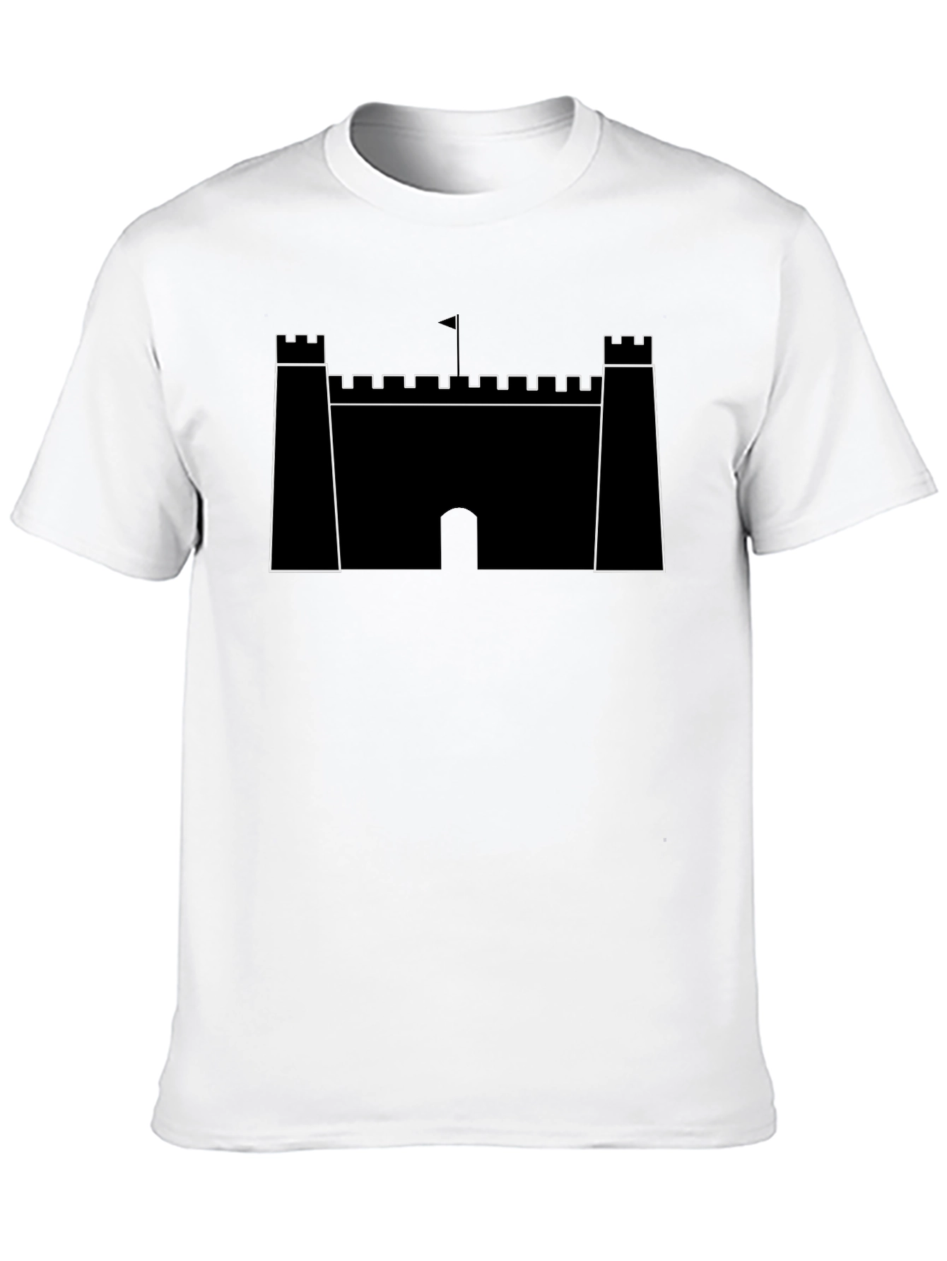 Black Castle Graphic Tee - Classic Black T-Shirt view 10