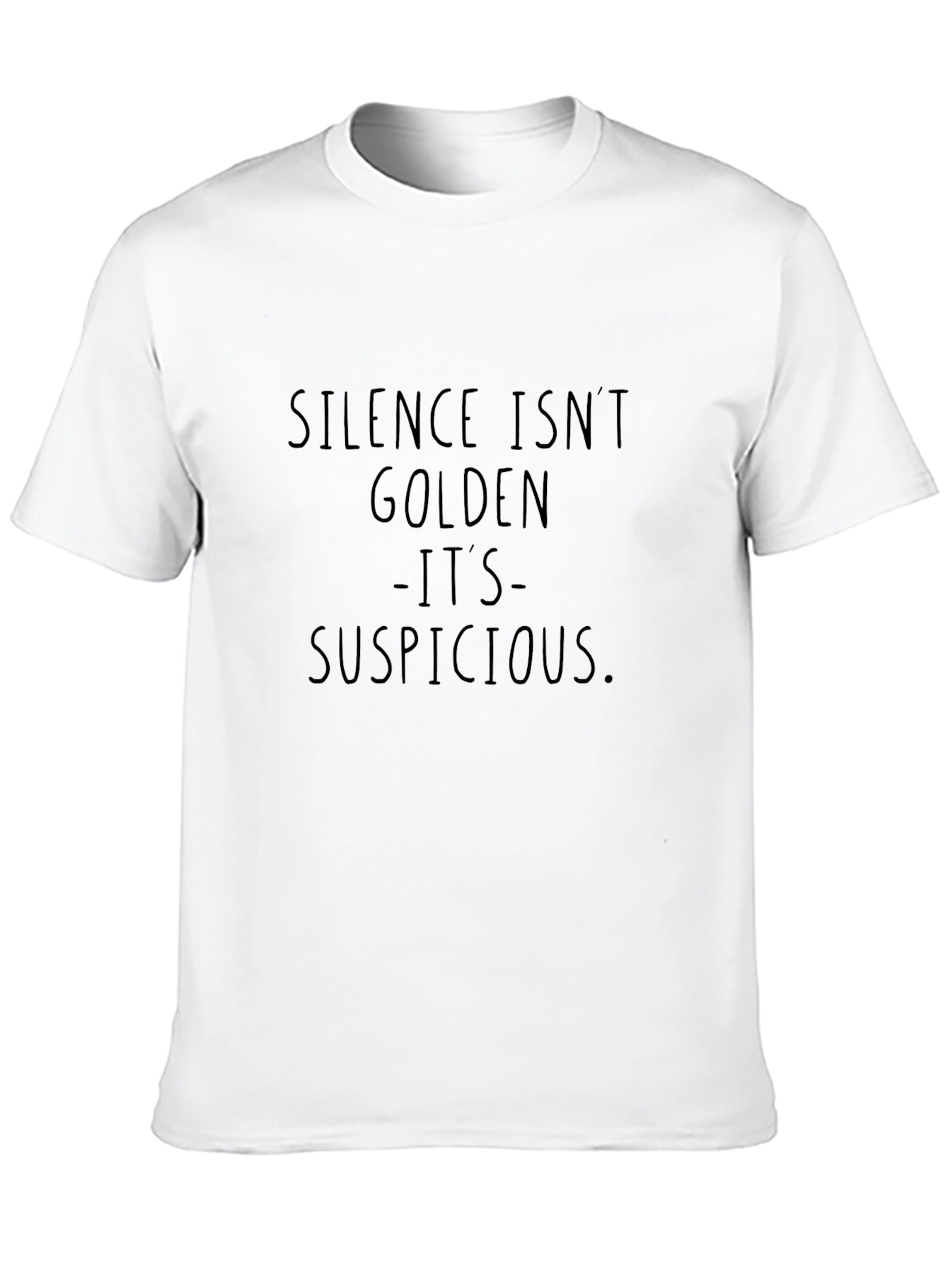 Black Silence Isn't Golden Men's Black Tee view 10