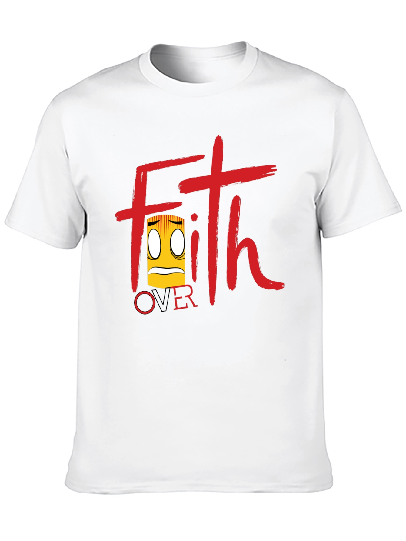 Black Faith Over Fear T-Shirt - Black Graphic Tee view 10