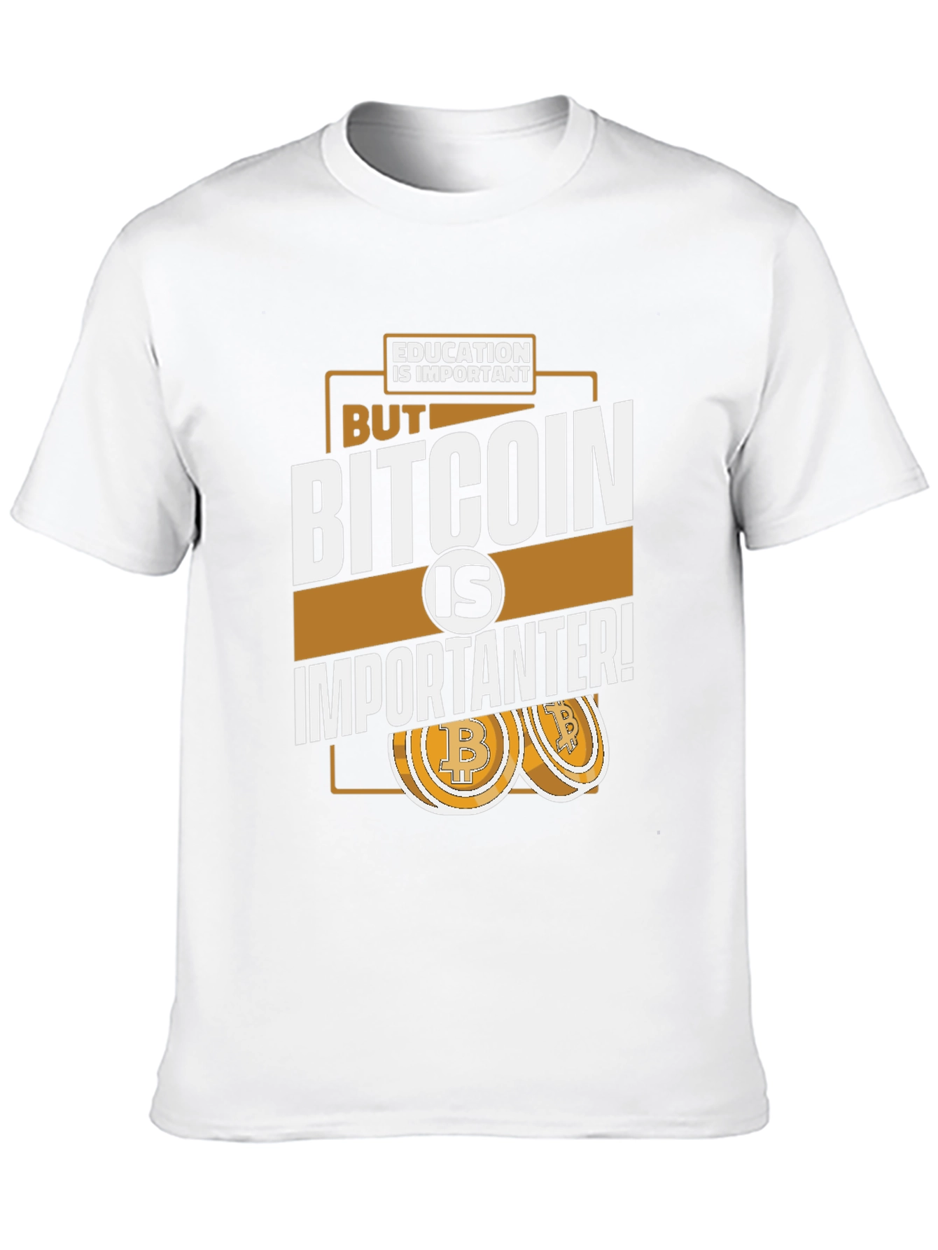 Black Bitcoin is Importanter Graphic T-Shirt view 10