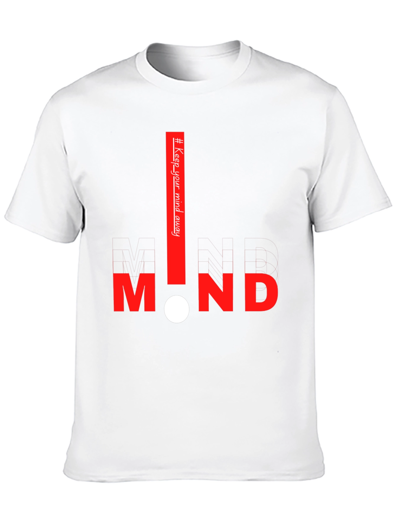 Black Keep Your Mind Away Graphic Tee view 10