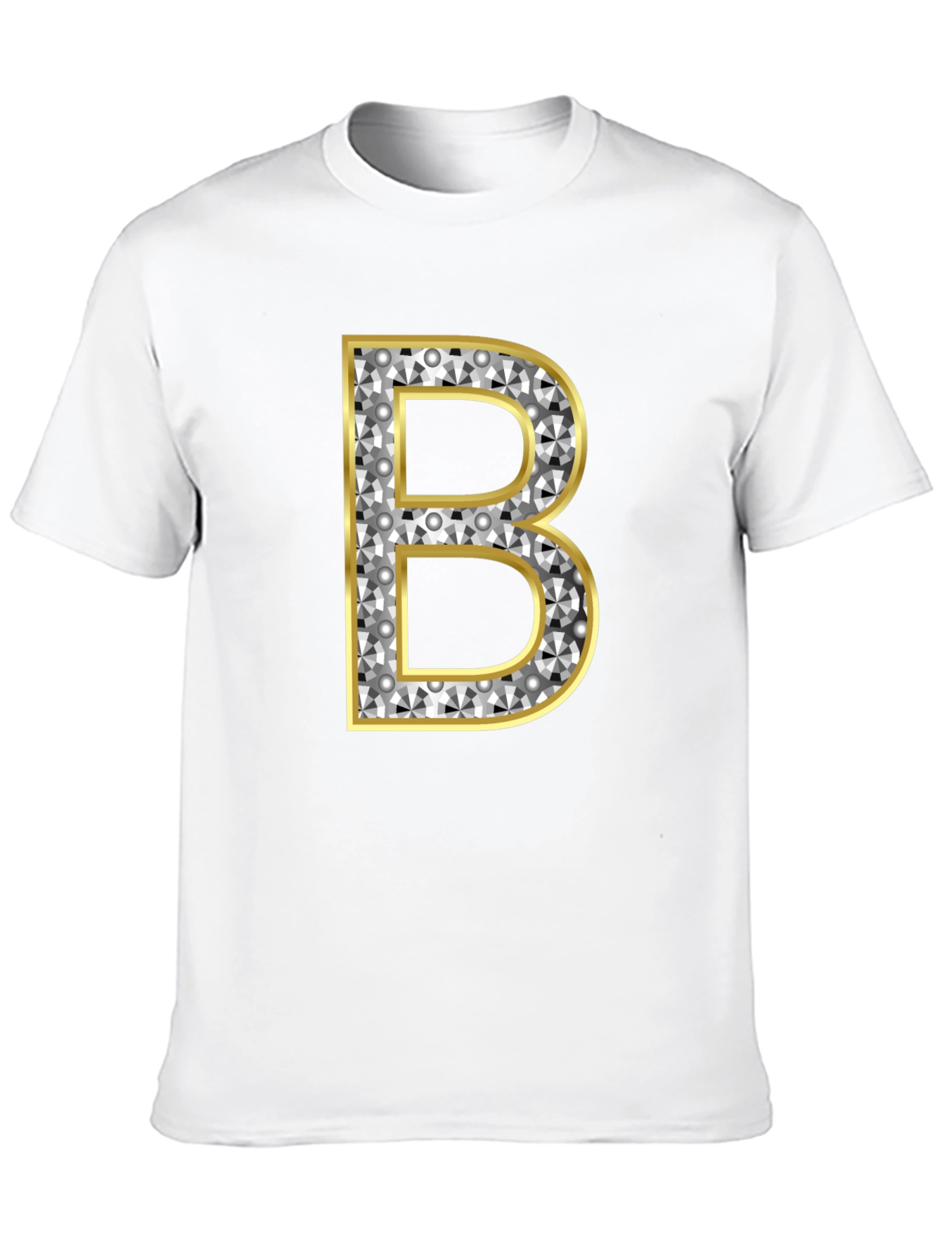 Black Diamond Initial B Graphic Tee - Black view 10