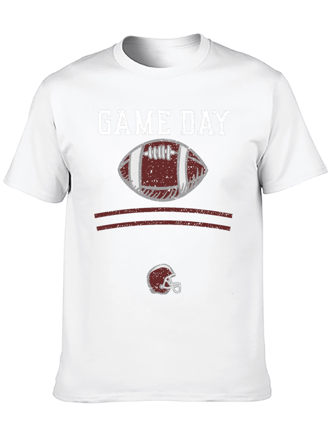 Black Game Day Football Graphic T-Shirt view 10