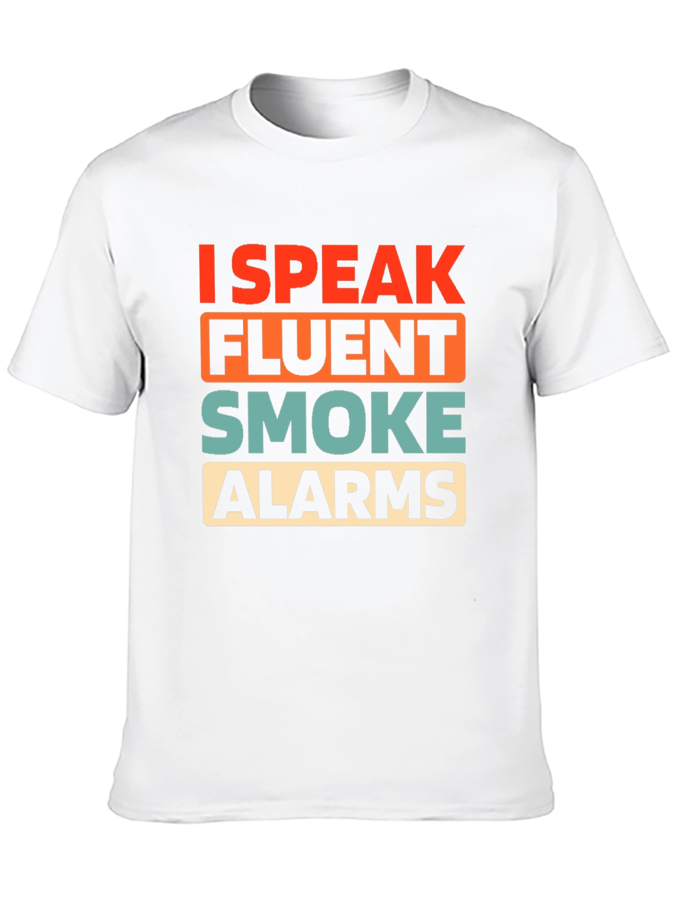 Black I Speak Fluent Smoke Alarms Graphic T-Shirt view 10