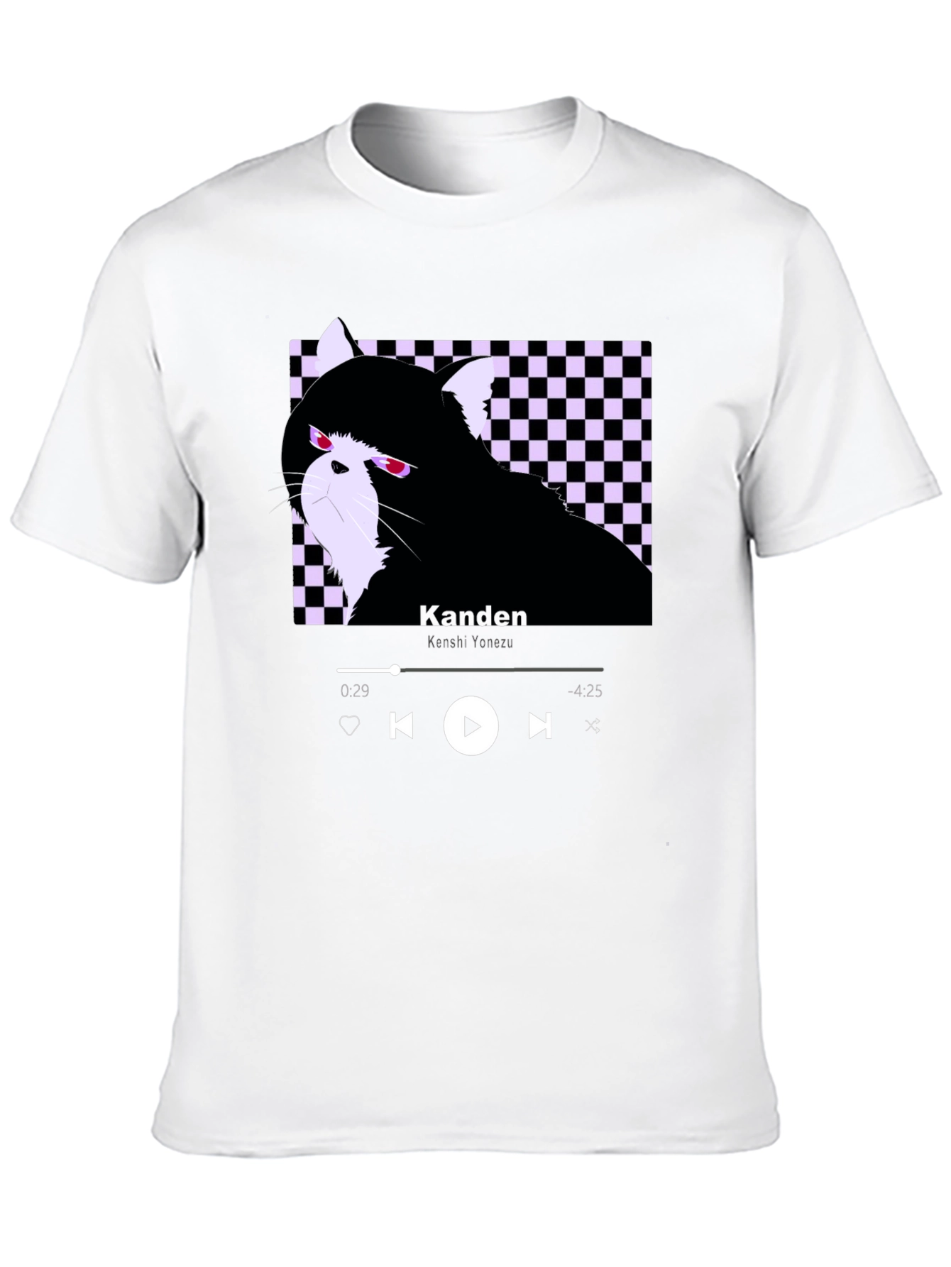 Black Kanden Cat T-Shirt - Graphic Tee view 10