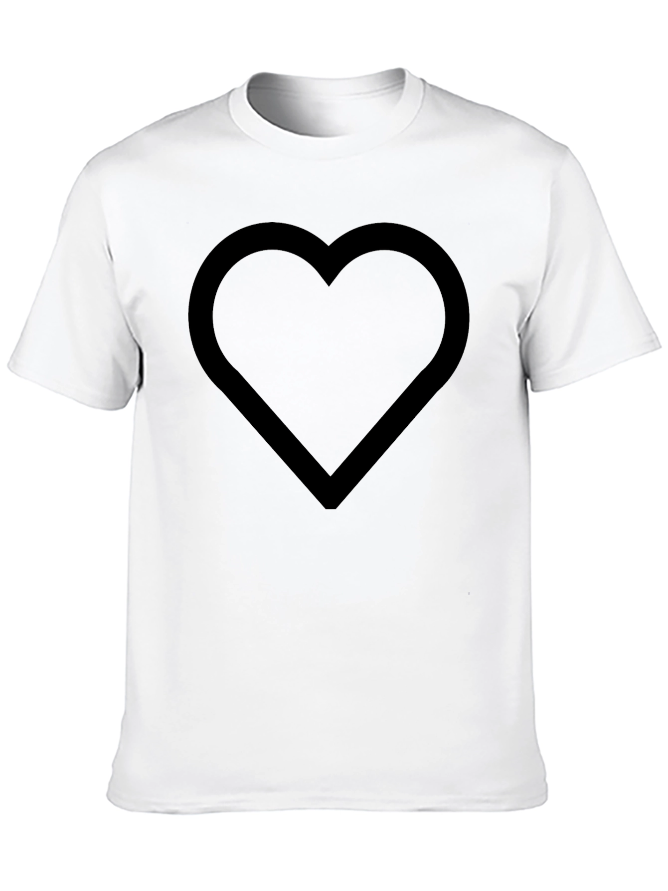 Black Heart Graphic Black T-Shirt | Casual Wear view 10