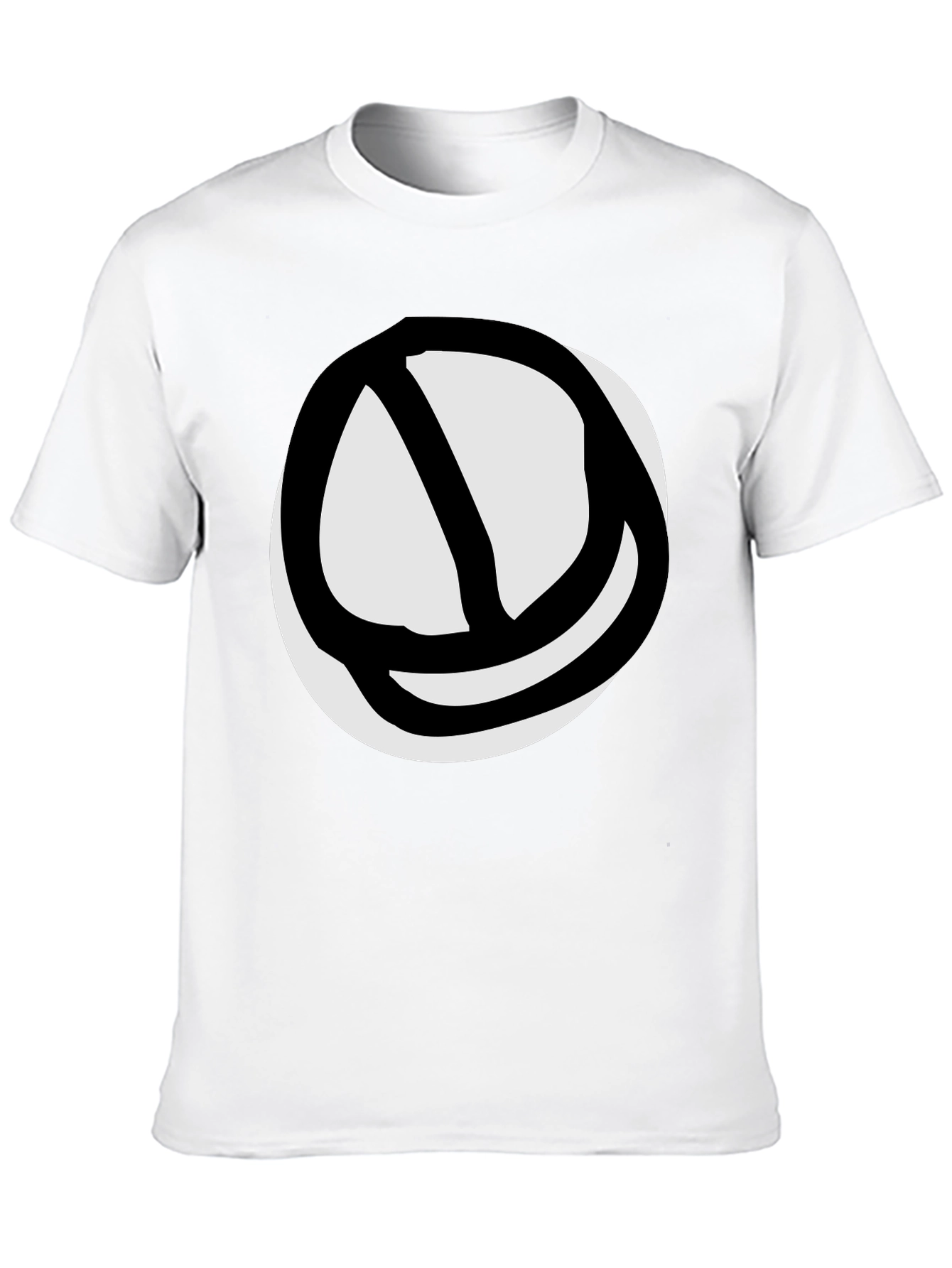 Black Abstract Circle Graphic Tee - Black view 10