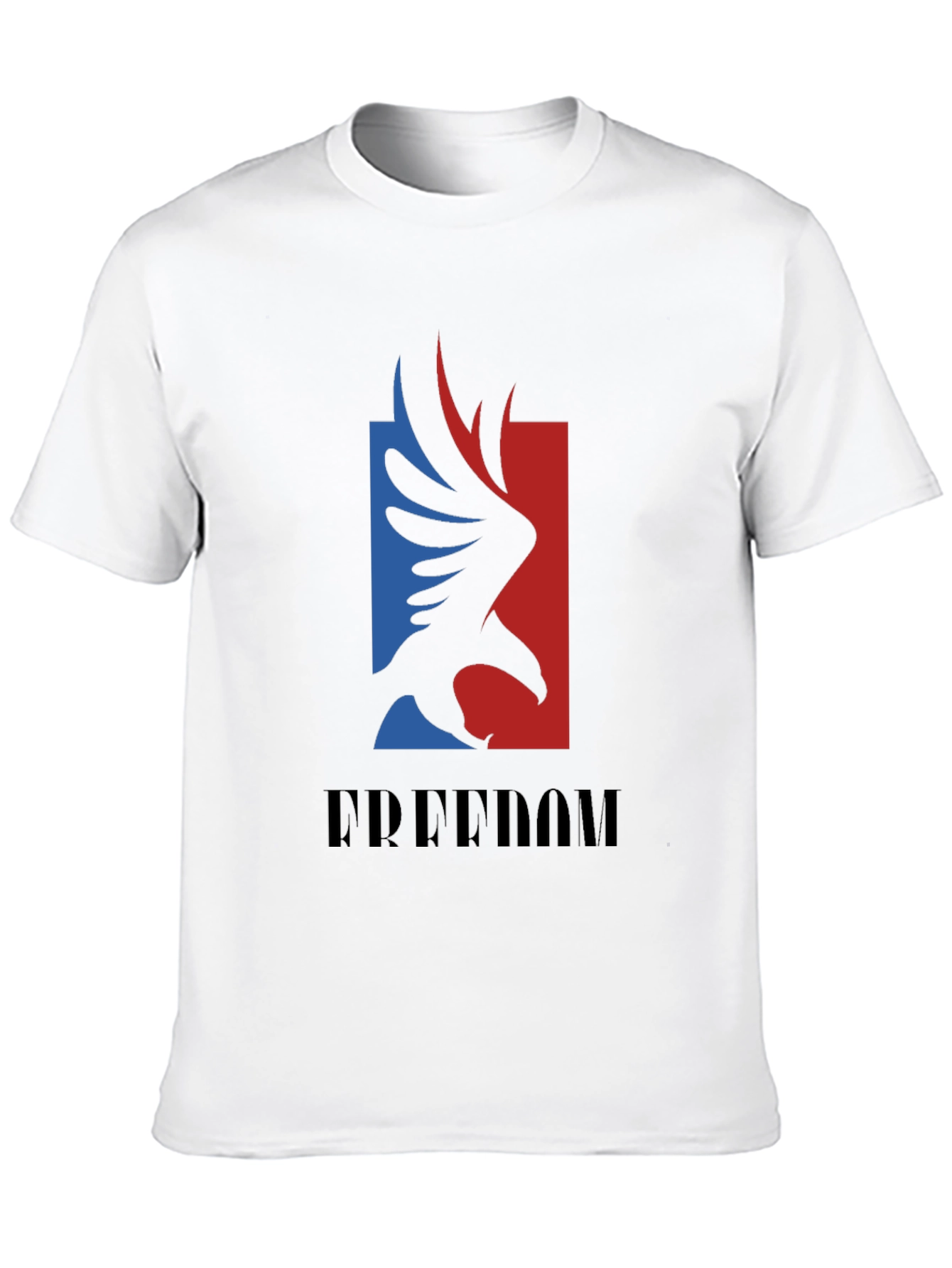 Black Freedom Eagle Graphic Tee - Patriotic Black T-Shirt view 10