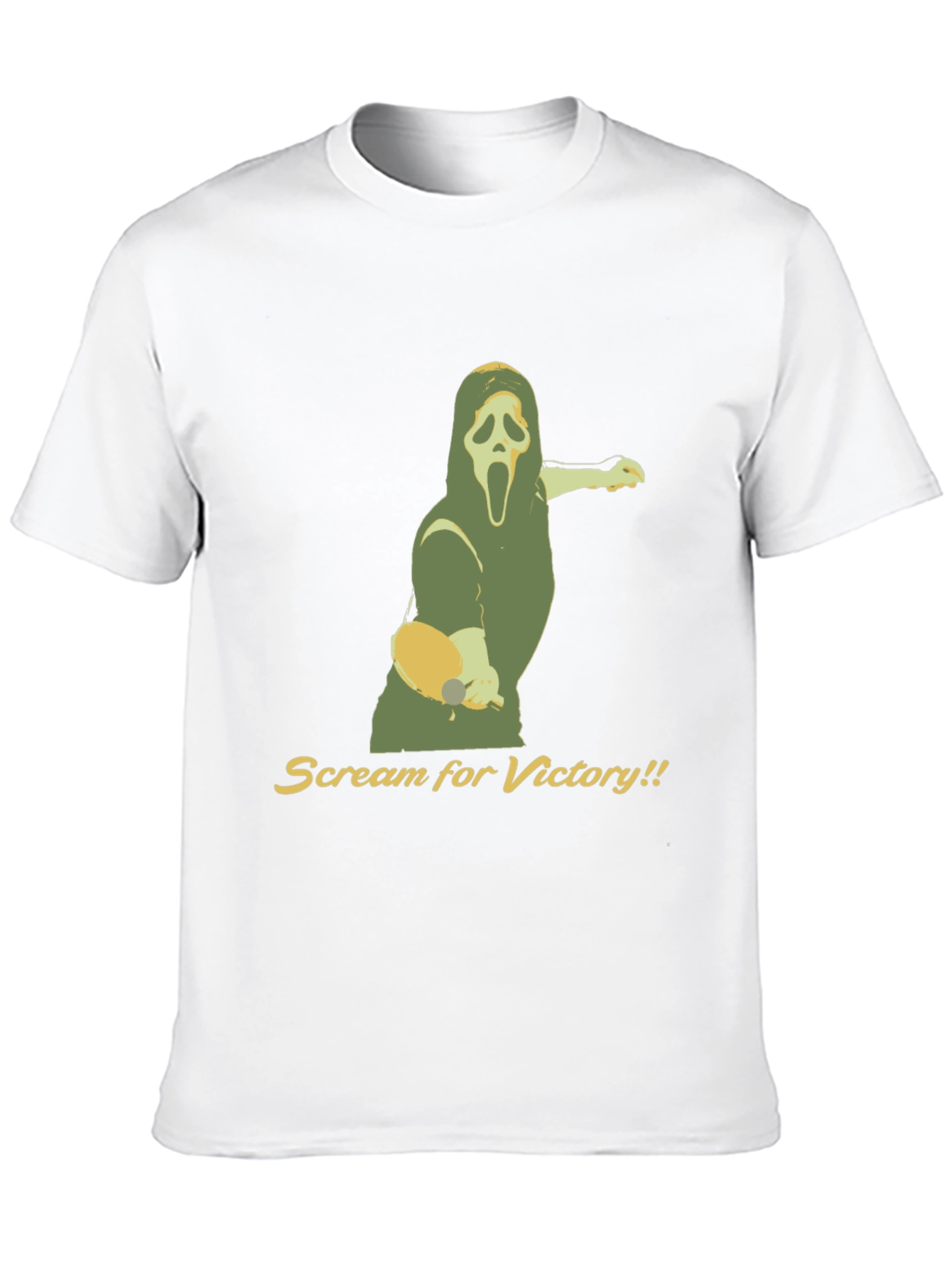 Black Scream for Victory Ping Pong T-Shirt - Black view 10