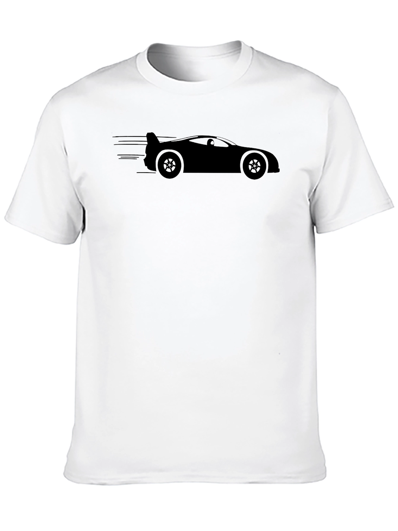 Black Sleek Car Graphic Tee - Black view 10