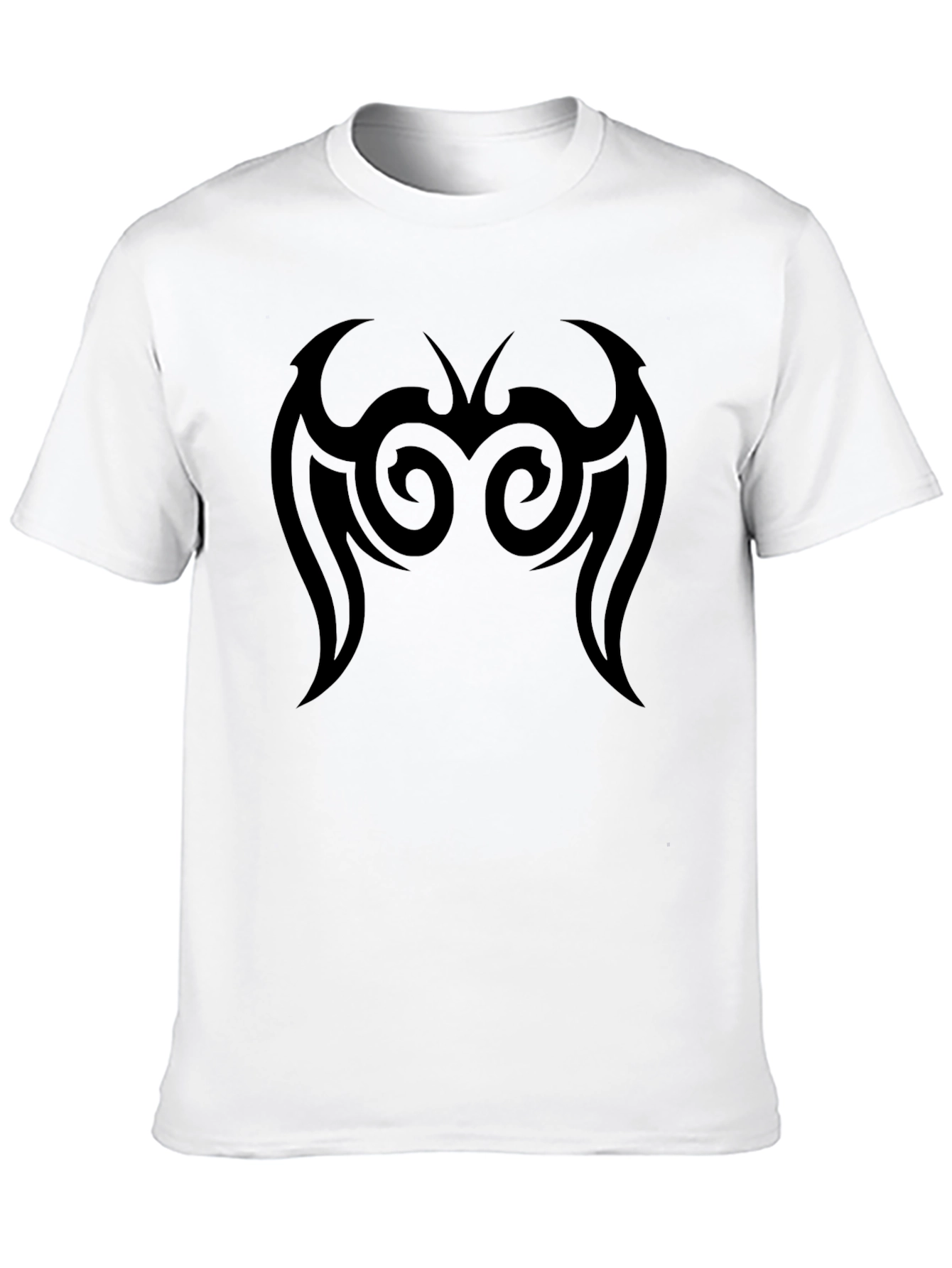 Black Tribal Design Black T-Shirt view 10