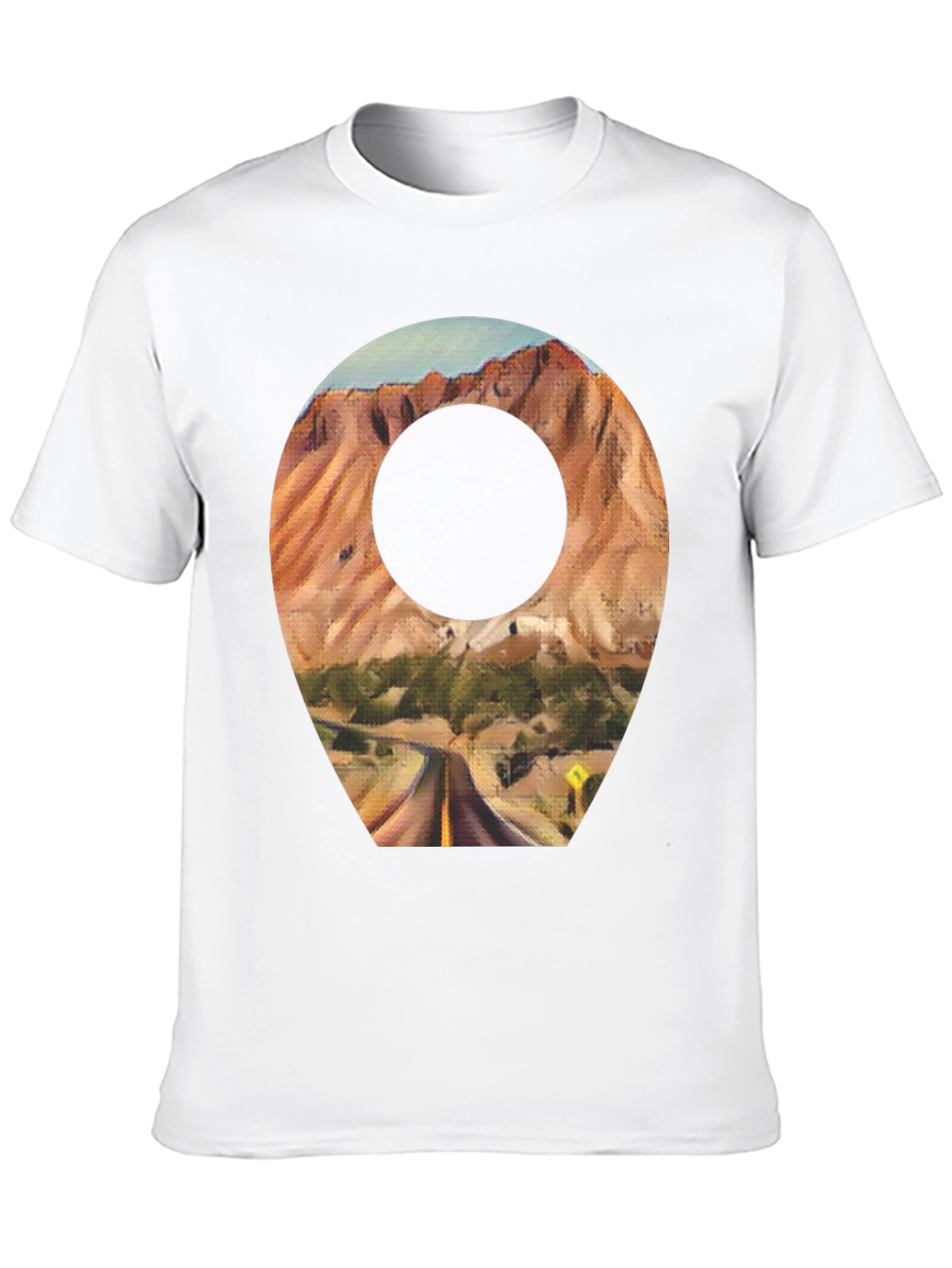 Scenic Route T-Shirt - Black Cotton Blend - 10