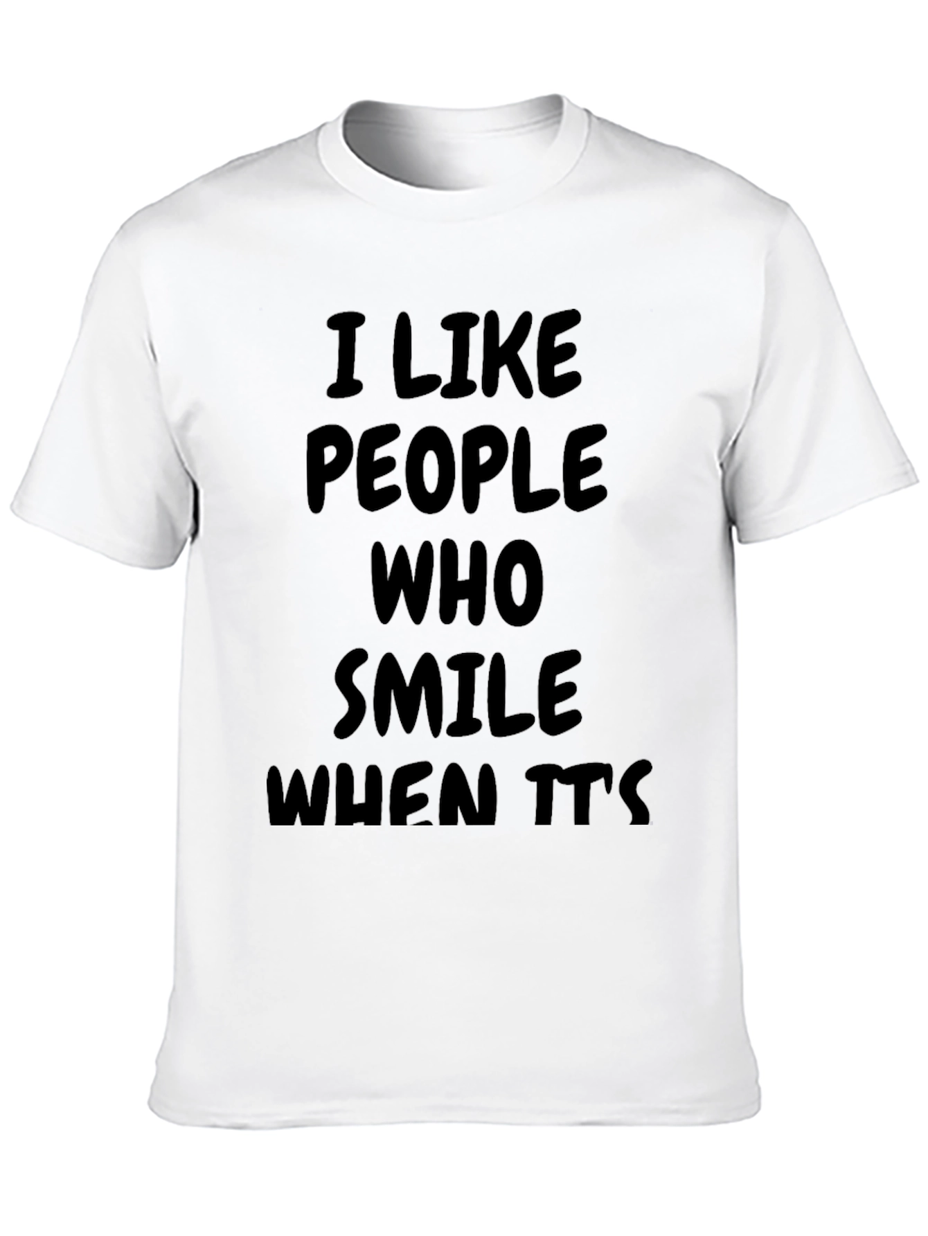 Black Smile When It's Tough Black Graphic Tee view 10