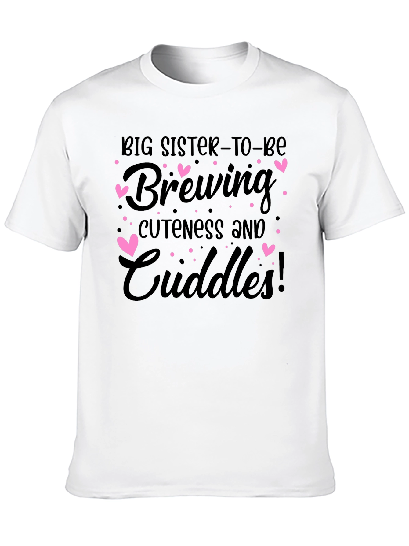 Black Big Sister To Be Brewing T-Shirt view 10