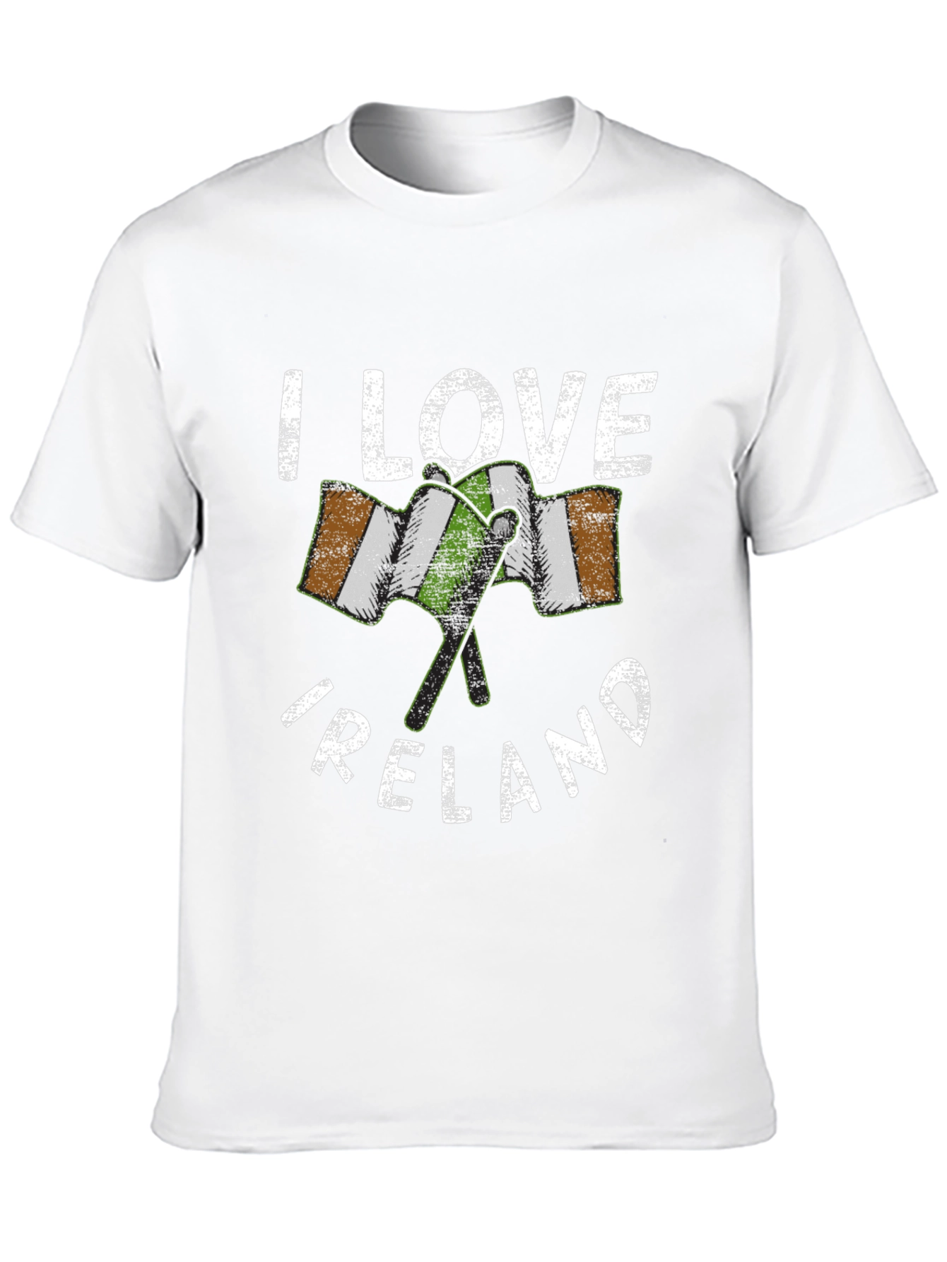 I Love Ireland T-Shirt - Irish Flag Graphic Tee - 10