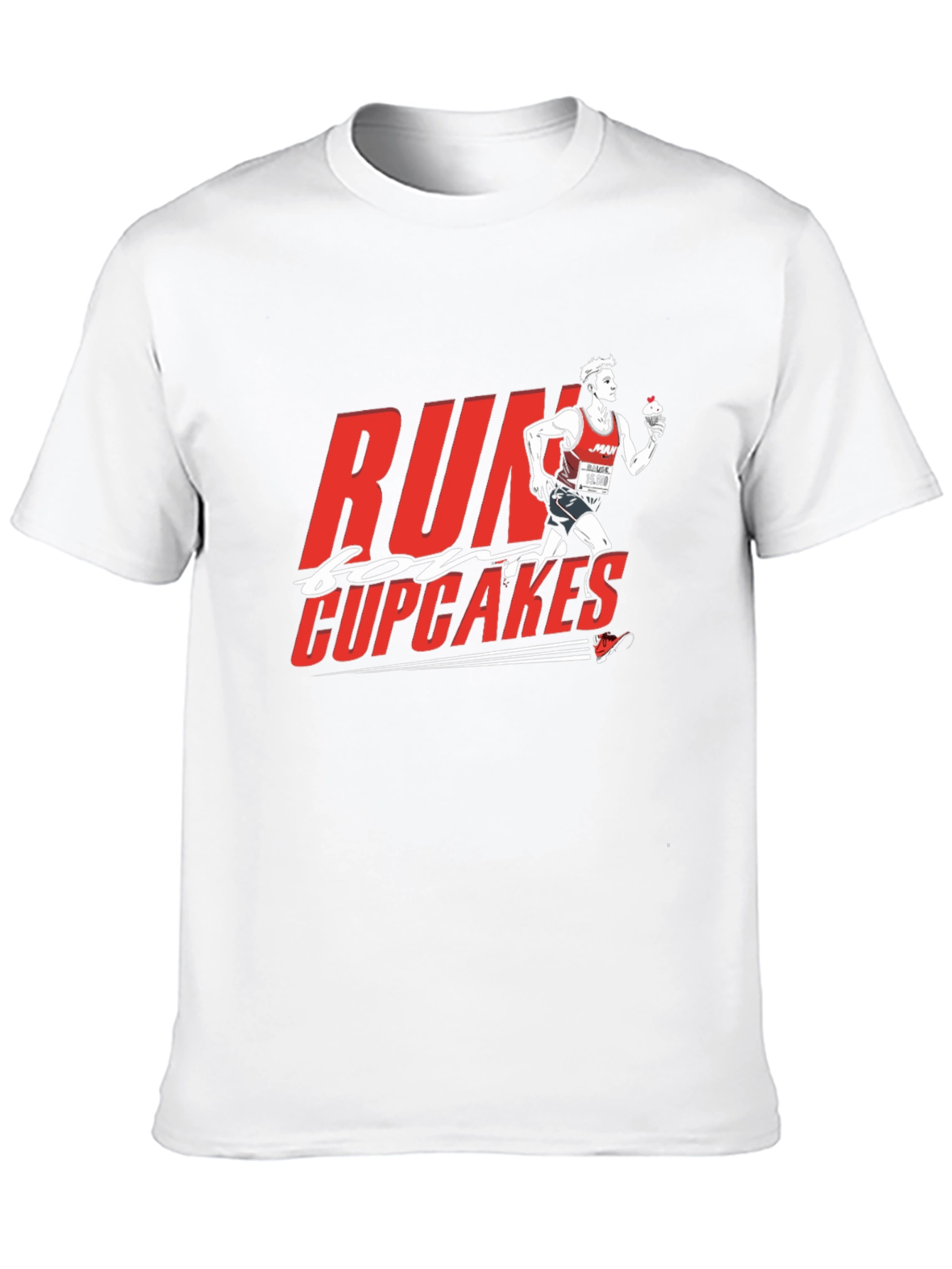 Black Run for Cupcakes Graphic Tee - Black Cotton view 10