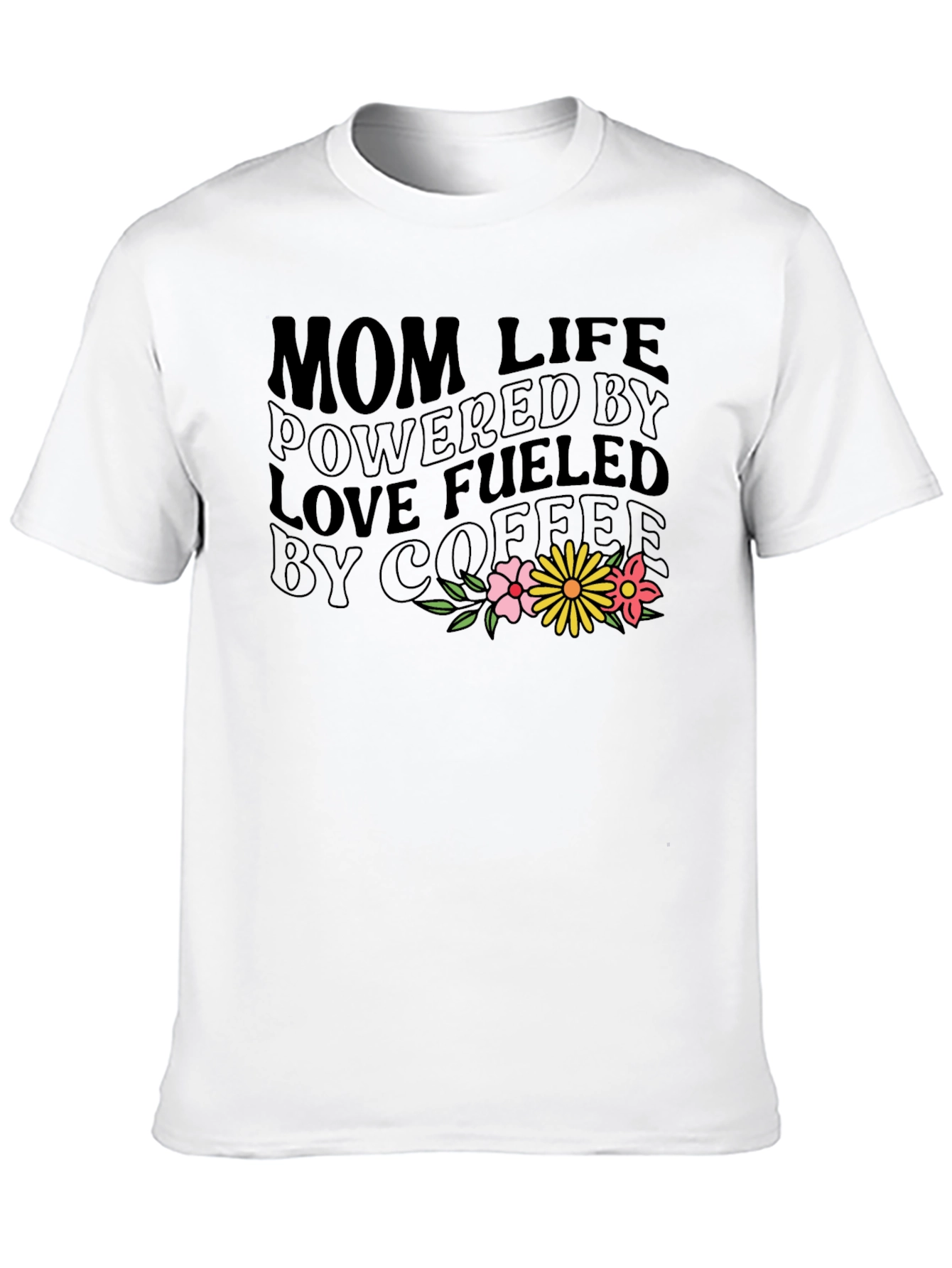 Black Mom Life Coffee T-Shirt view 10
